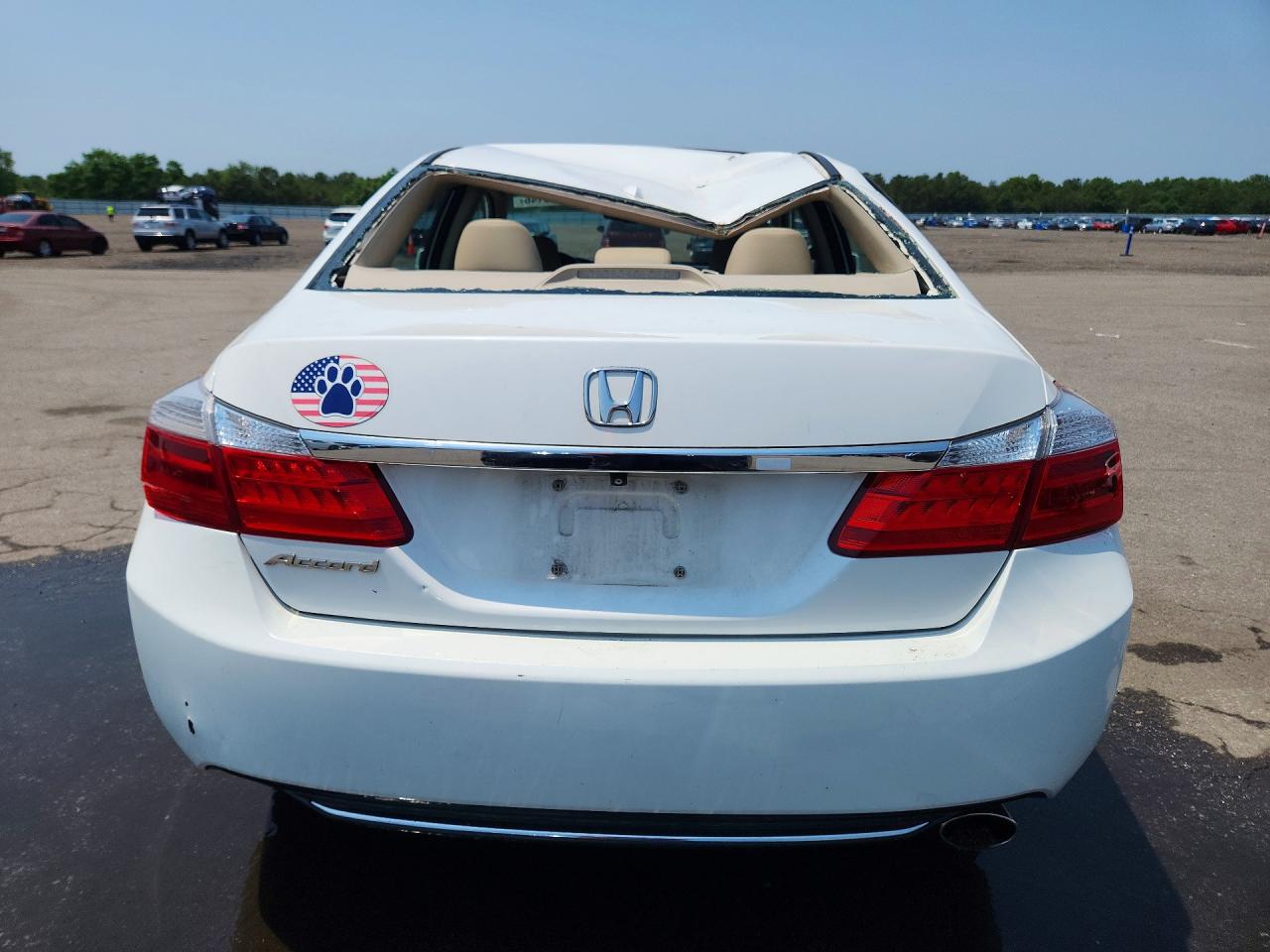 2015 Honda Accord Exl White vin: 1HGCR2F85FA090410