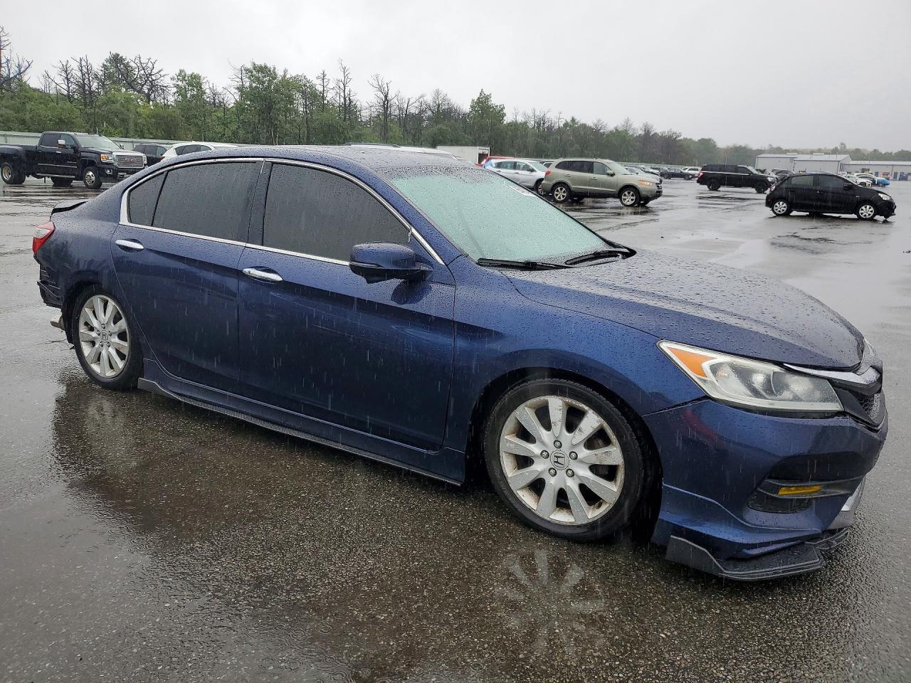 2015 Honda Accord Exl Синий vin: 1HGCR2F85FA099995