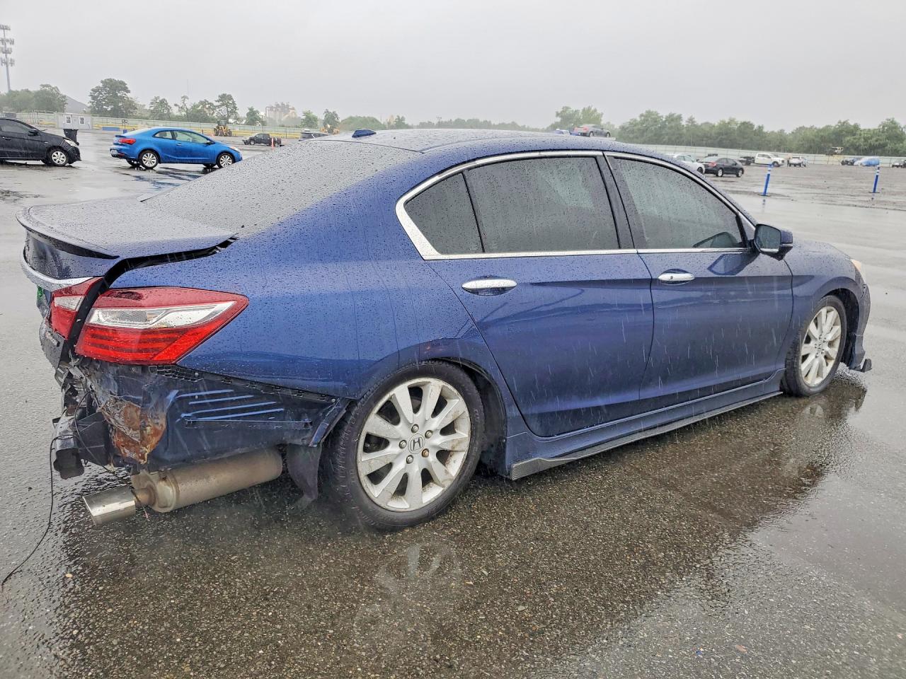 2015 Honda Accord Exl Синий vin: 1HGCR2F85FA099995