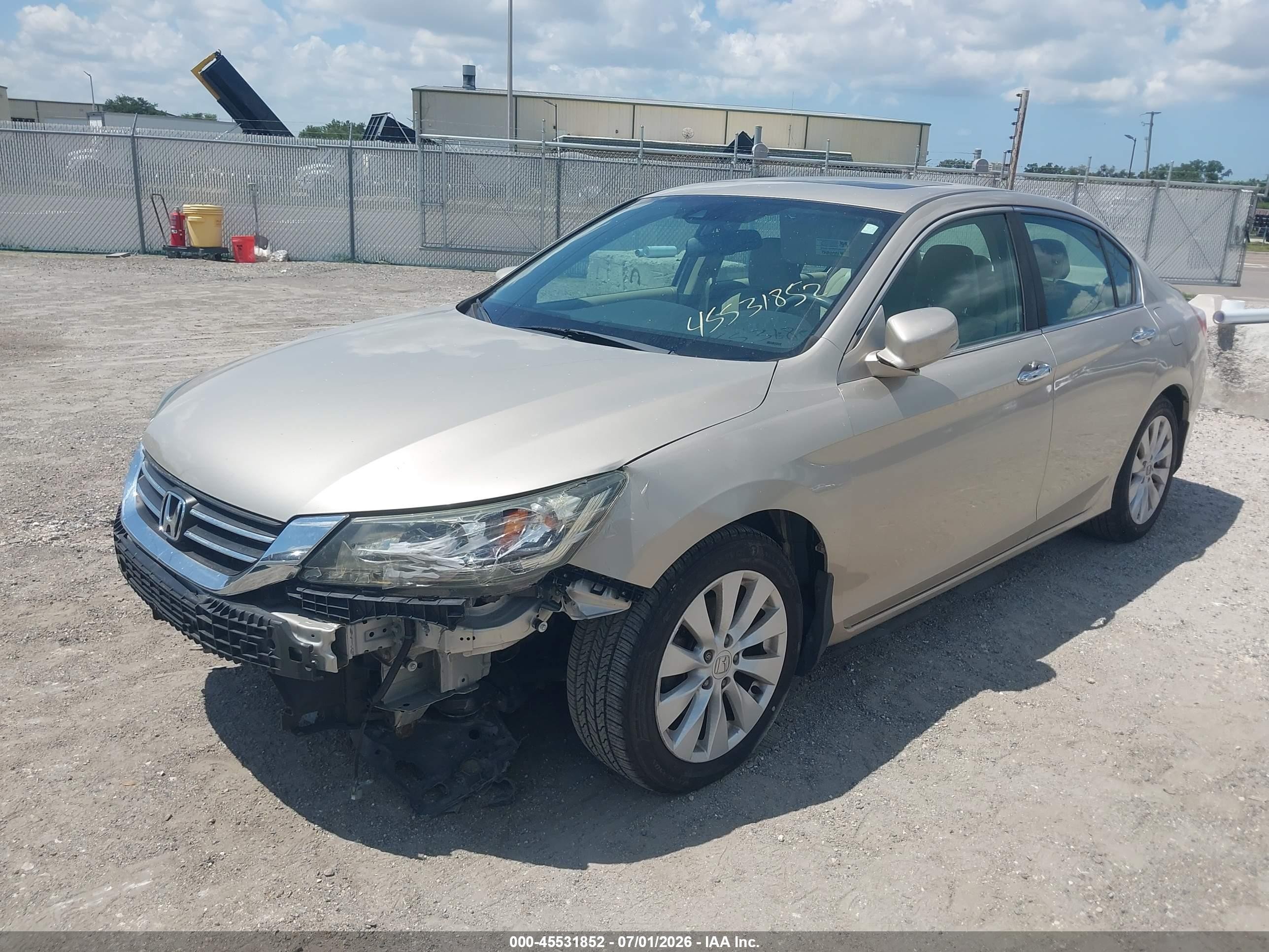 2015 Honda Accord Ex-l Золотой vin: 1HGCR2F85FA139248
