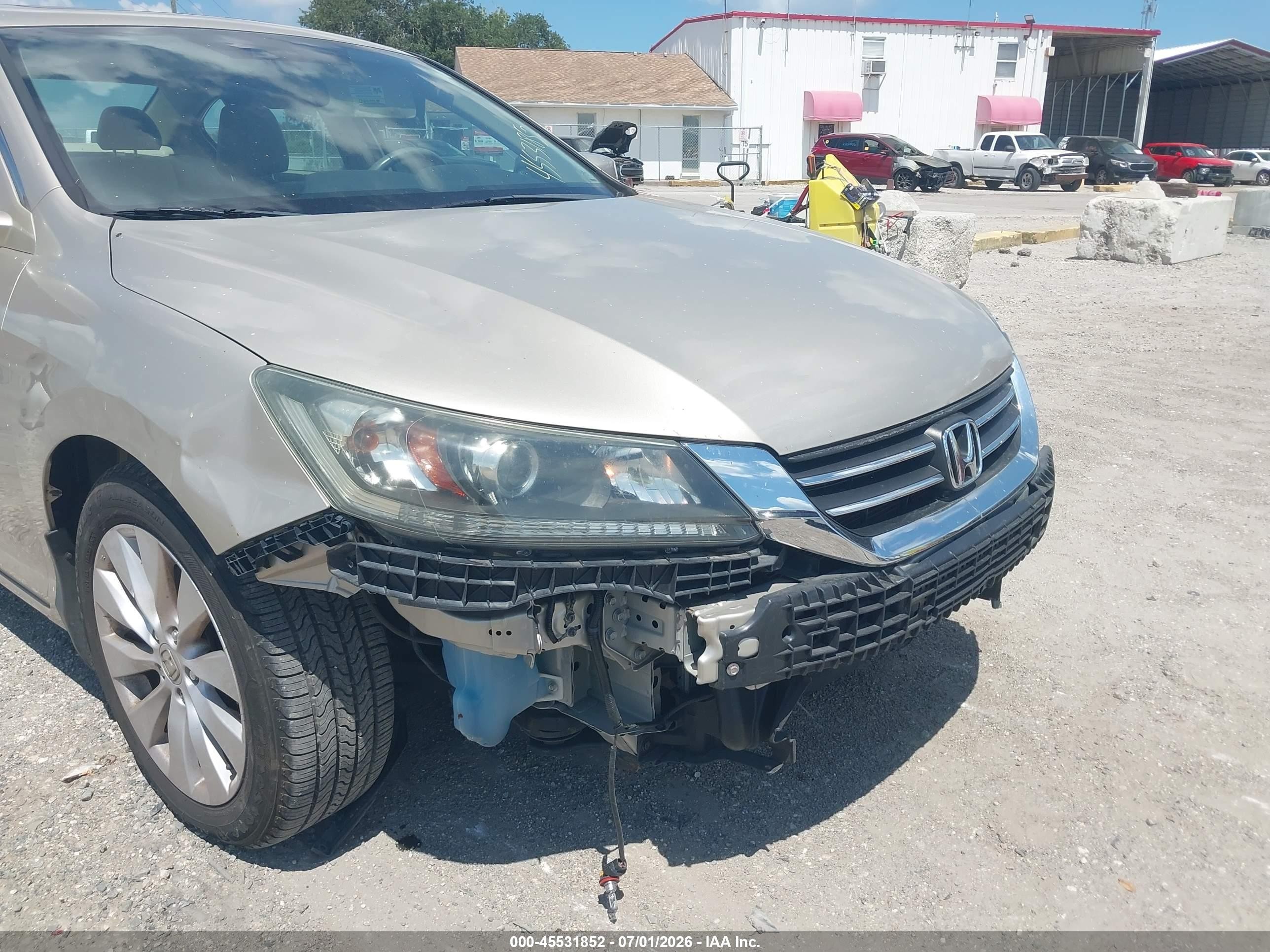 2015 Honda Accord Ex-l Золотой vin: 1HGCR2F85FA139248