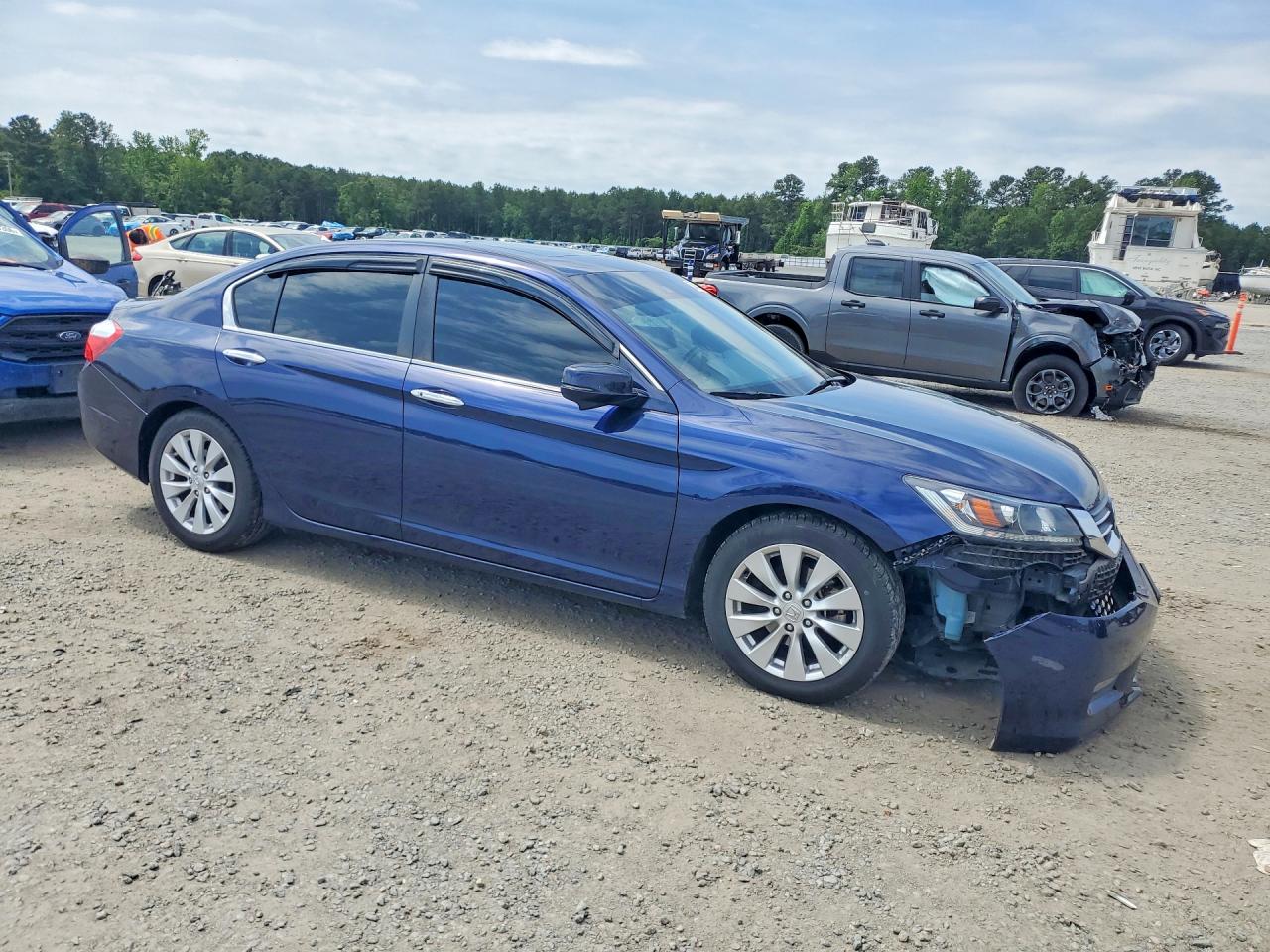 2015 Honda Accord Exl Blue vin: 1HGCR2F85FA166546