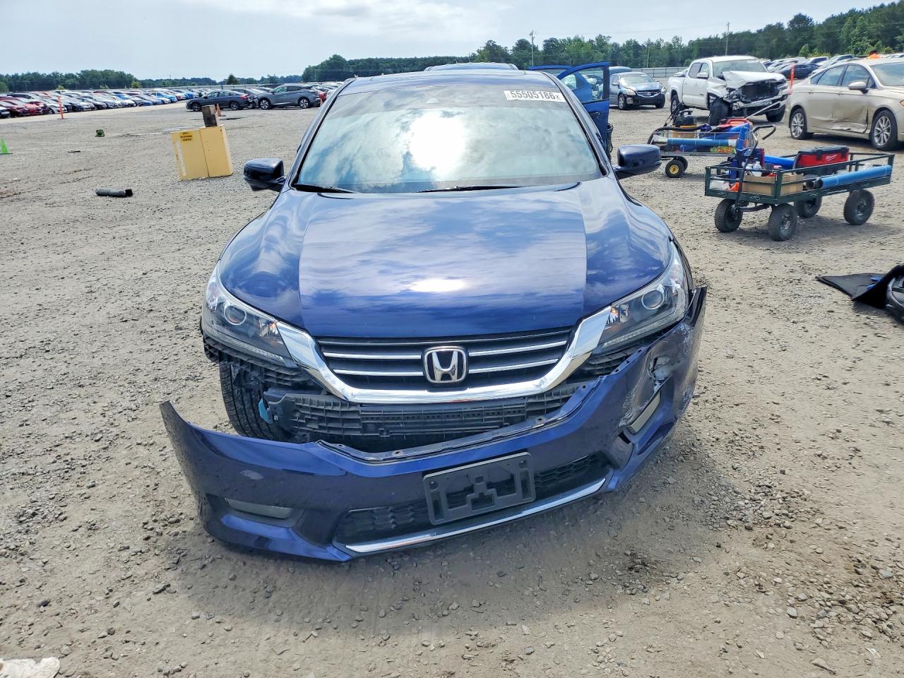 2015 Honda Accord Exl Blue vin: 1HGCR2F85FA166546