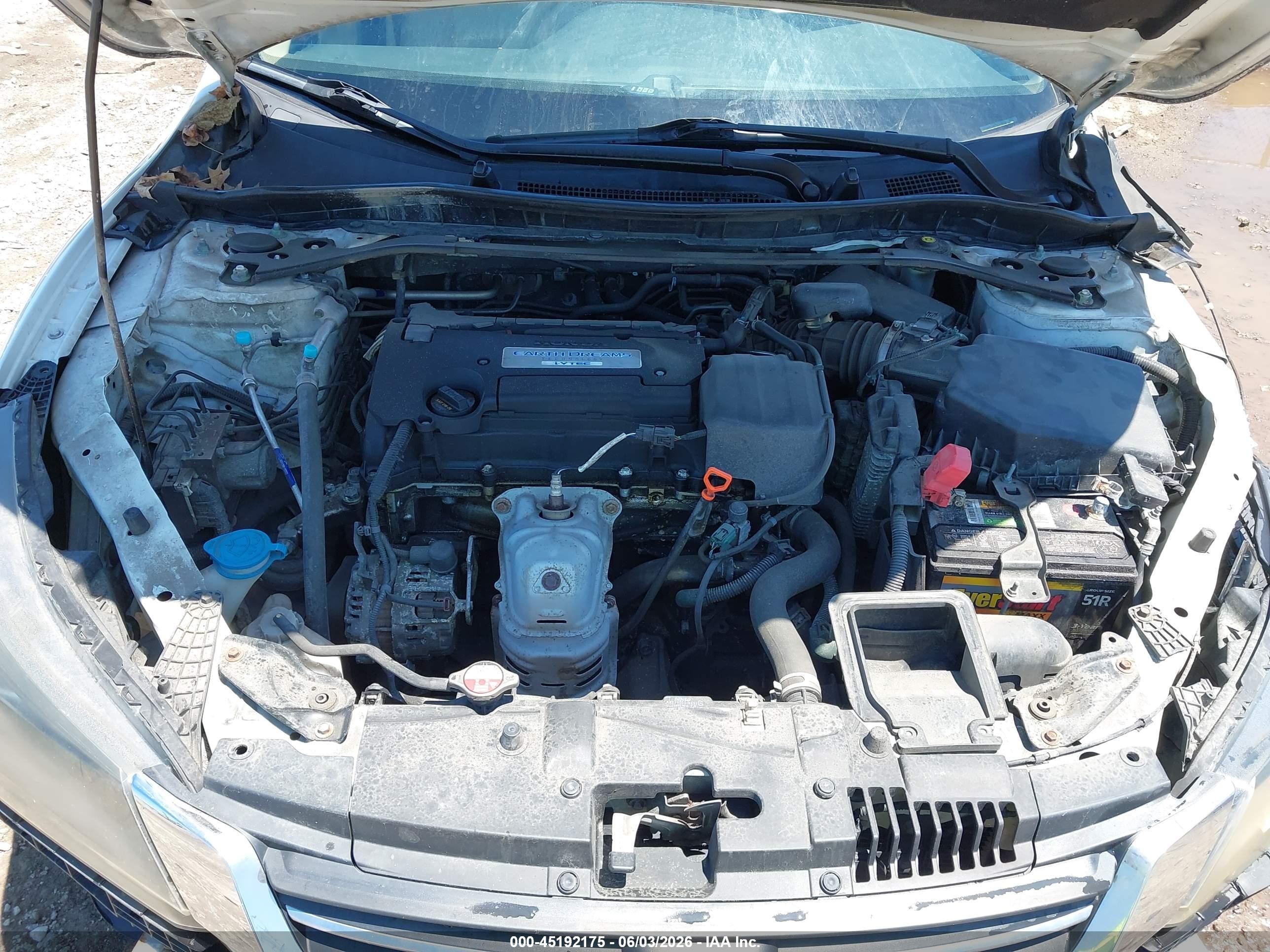 2015 Honda Accord Ex-l Белый vin: 1HGCR2F85FA233646