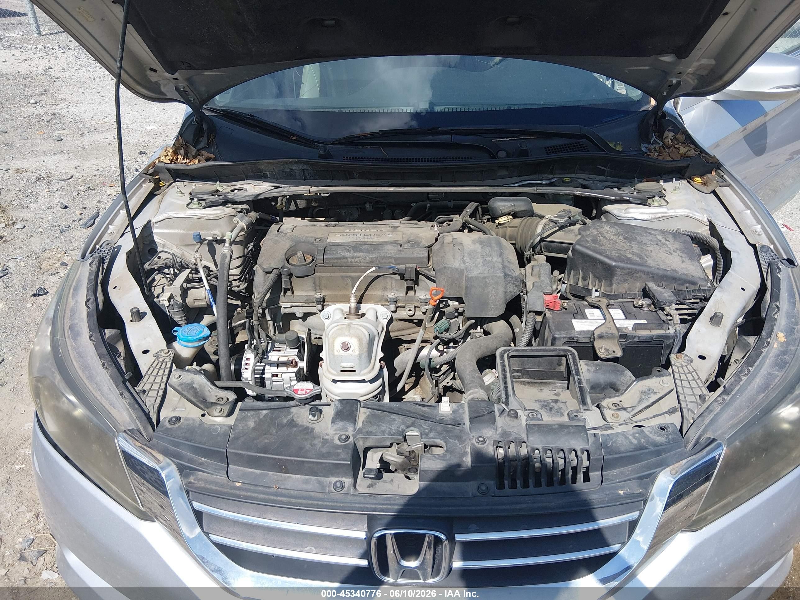 2013 Honda Accord Ex-l Silver vin: 1HGCR2F86DA007922