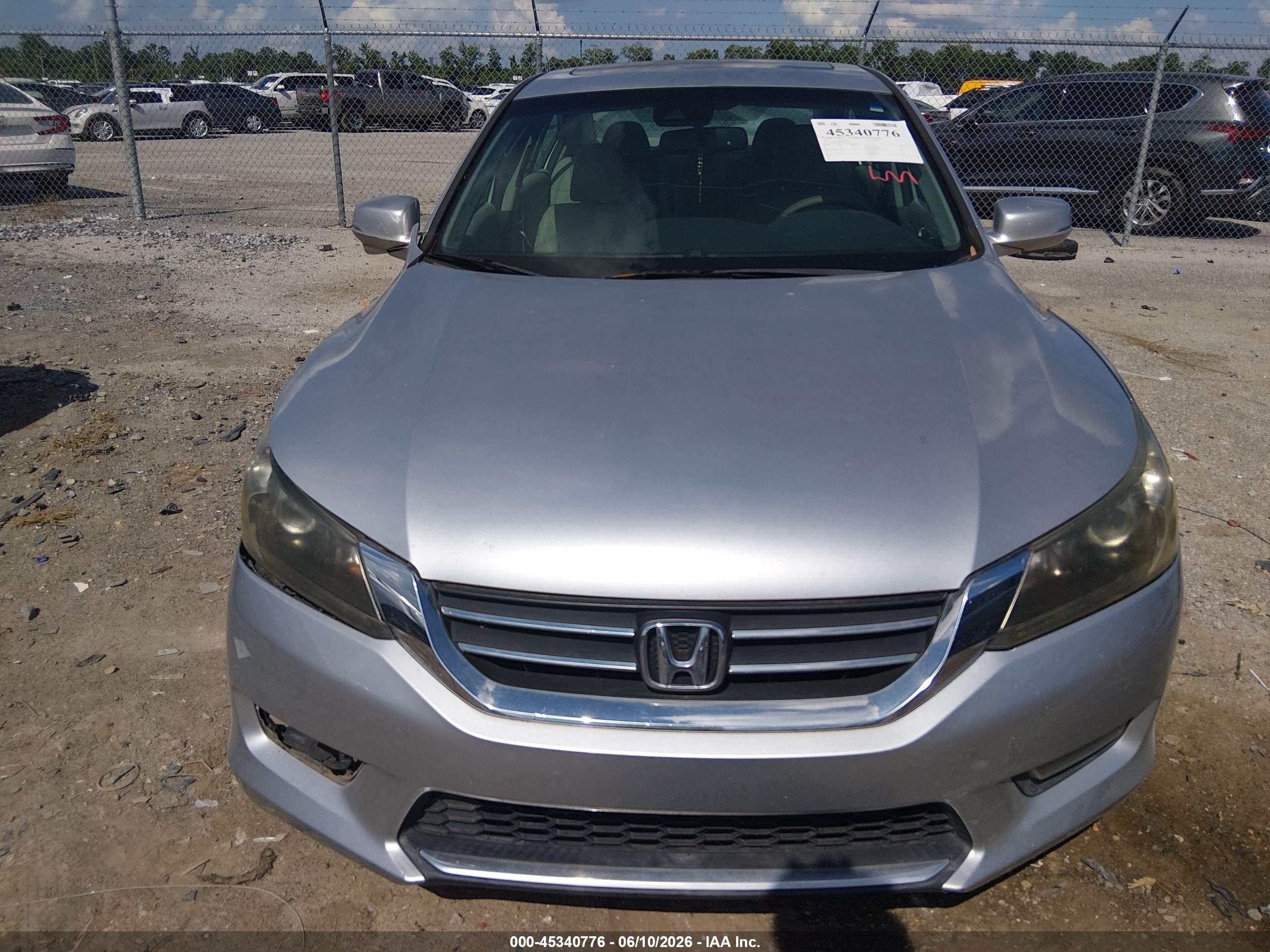 2013 Honda Accord Ex-l Silver vin: 1HGCR2F86DA007922