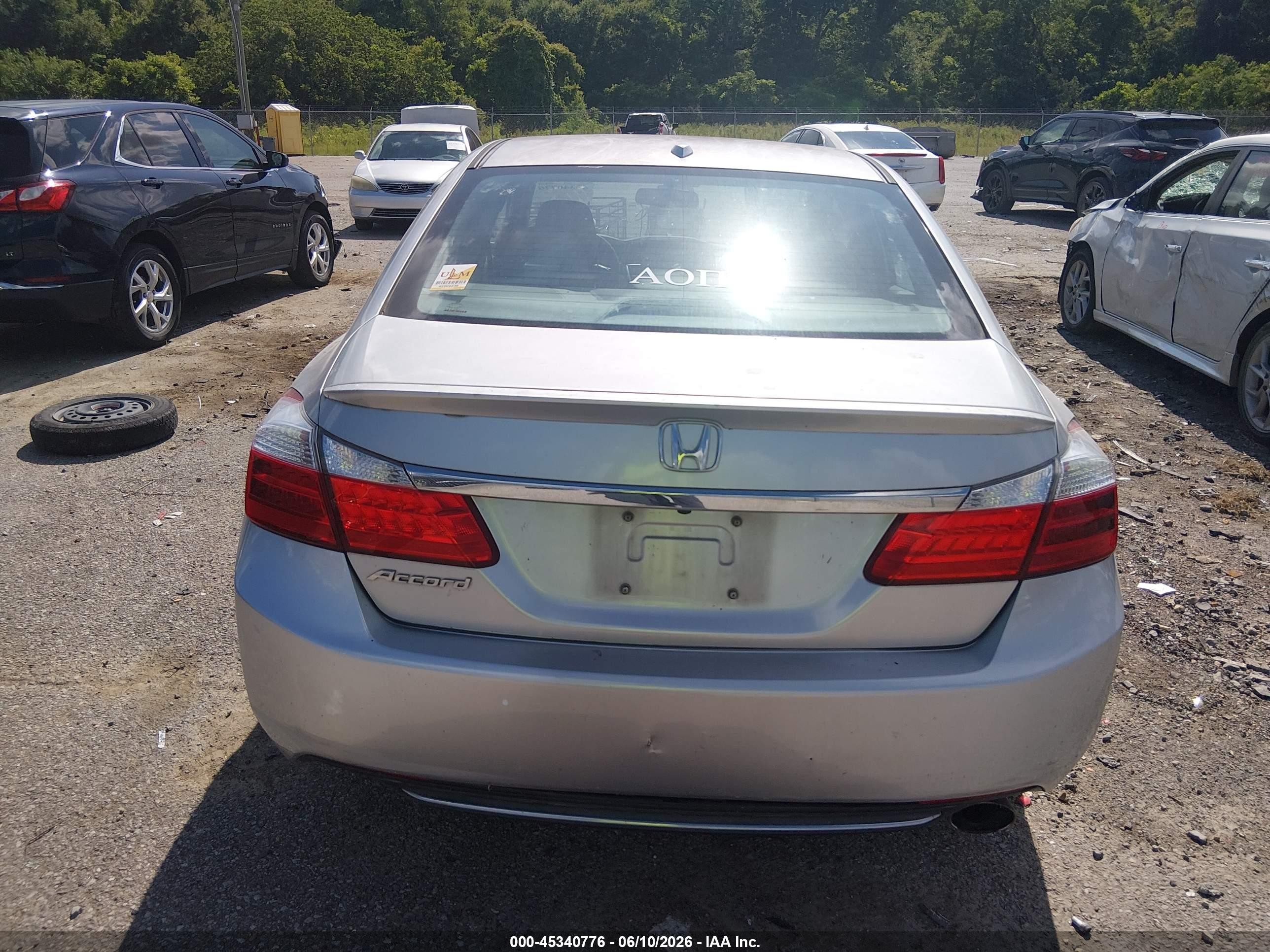 2013 Honda Accord Ex-l Silver vin: 1HGCR2F86DA007922