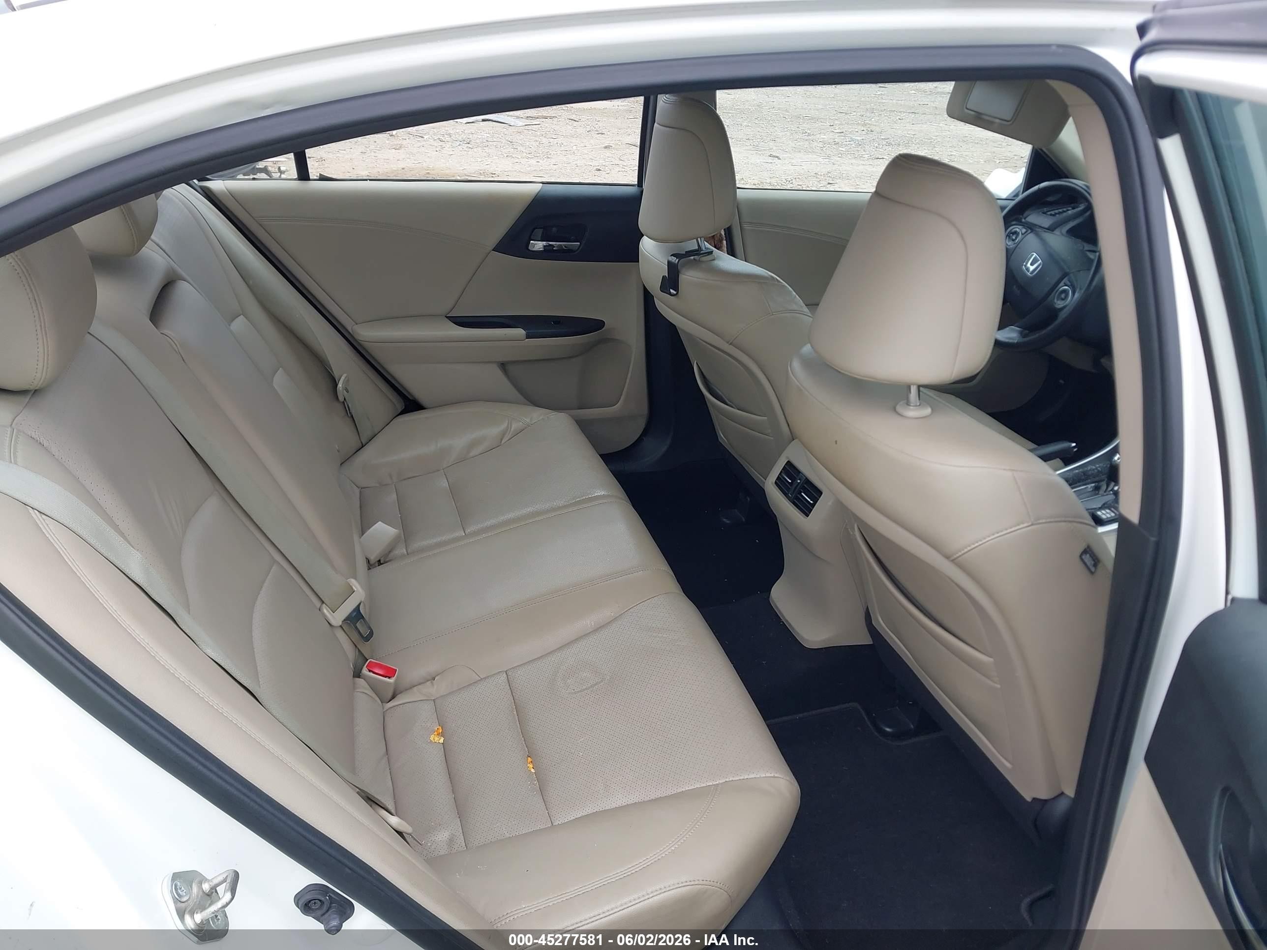 2013 Honda Accord Ex-l White vin: 1HGCR2F86DA018158