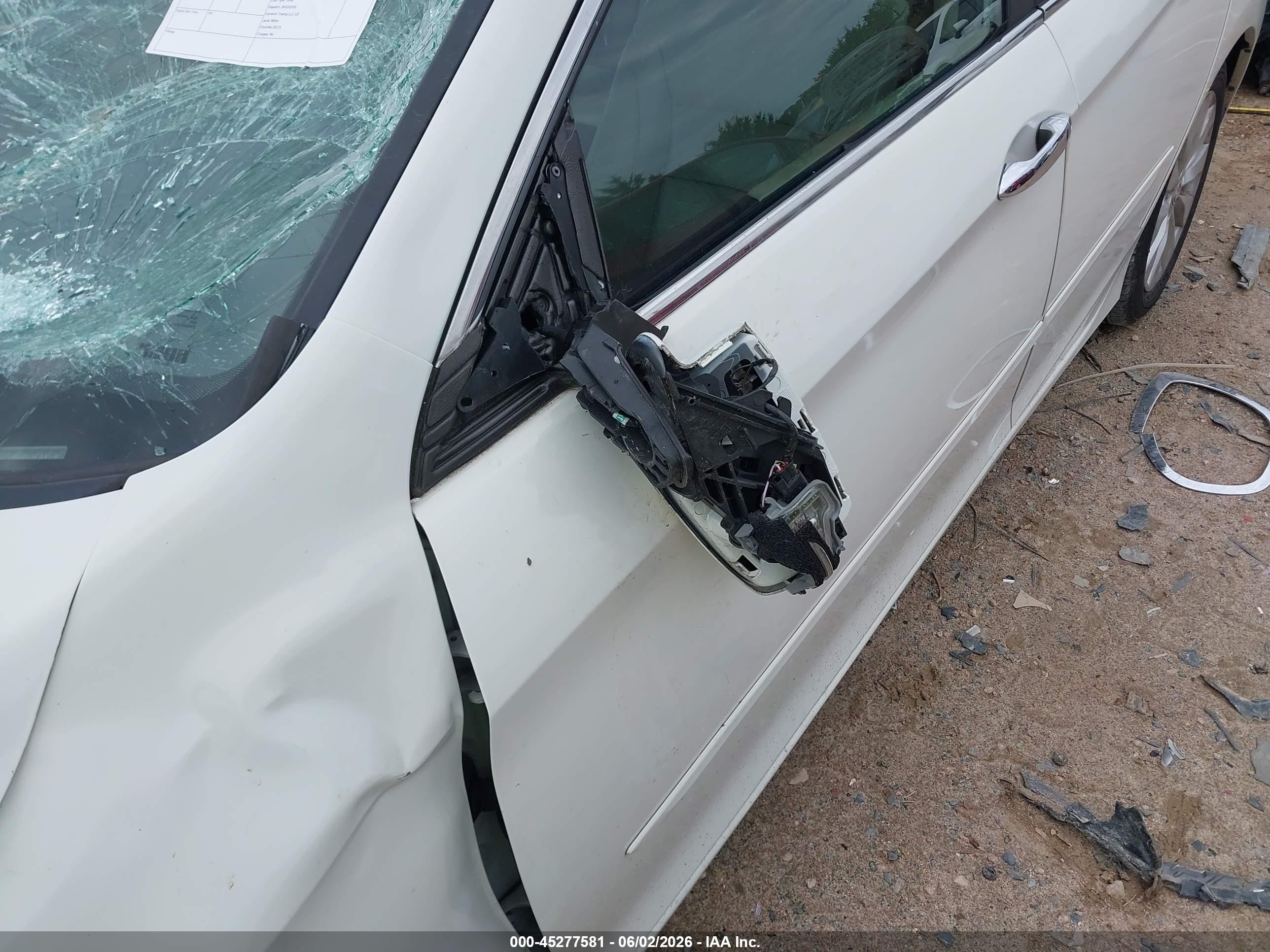 2013 Honda Accord Ex-l White vin: 1HGCR2F86DA018158