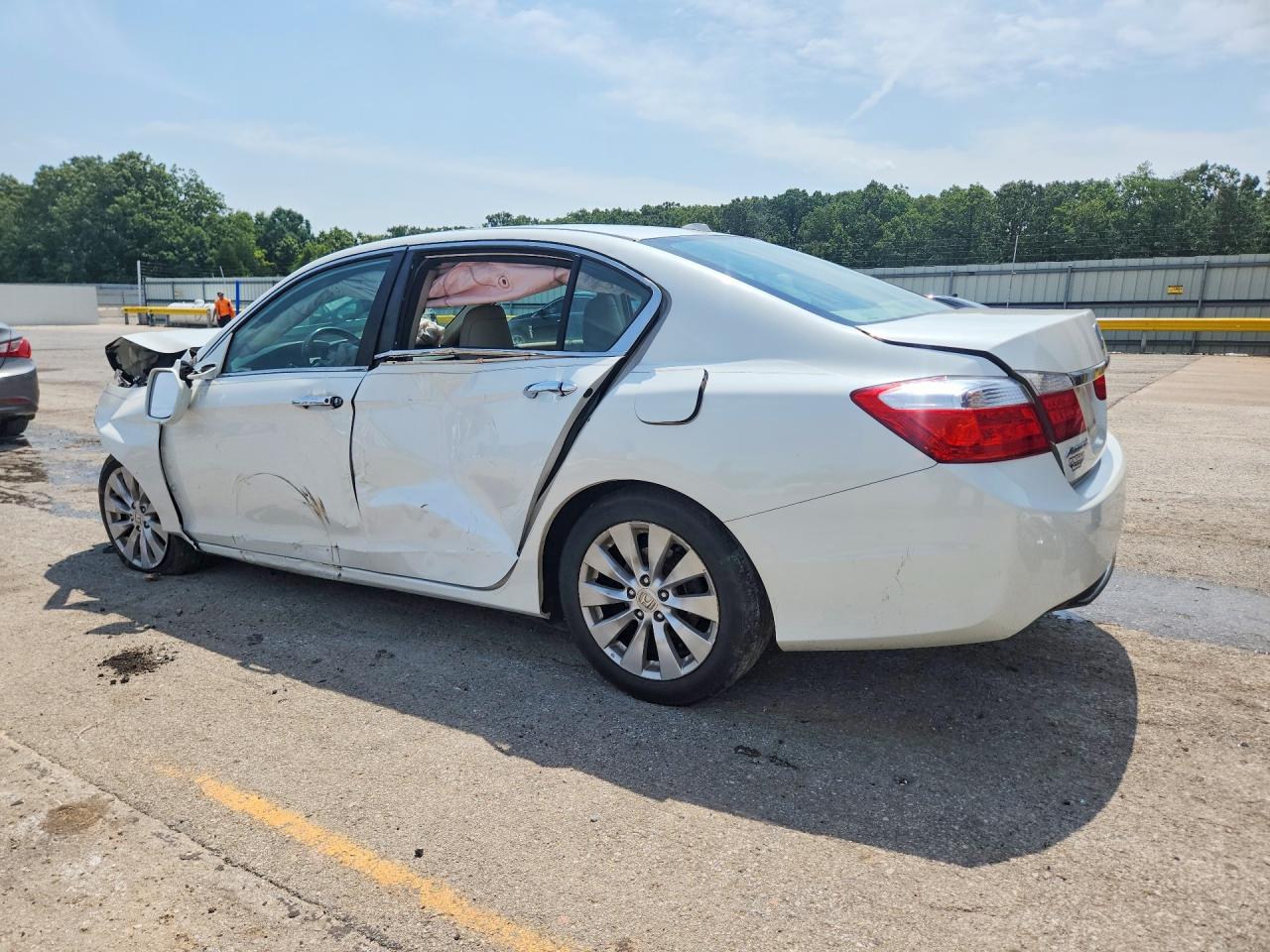 2013 Honda Accord Exl White vin: 1HGCR2F86DA039026