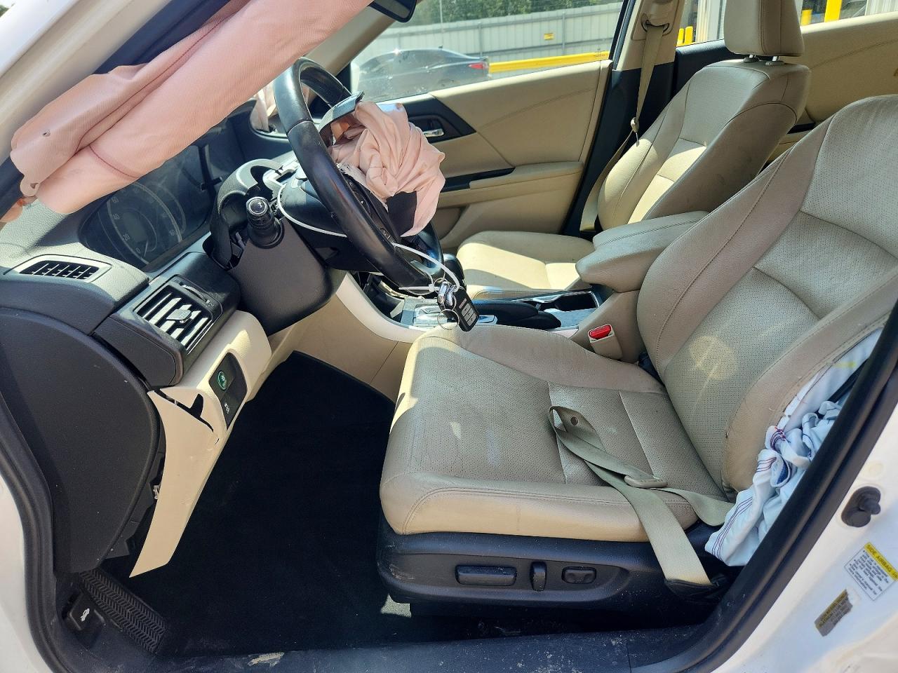 2013 Honda Accord Exl White vin: 1HGCR2F86DA039026