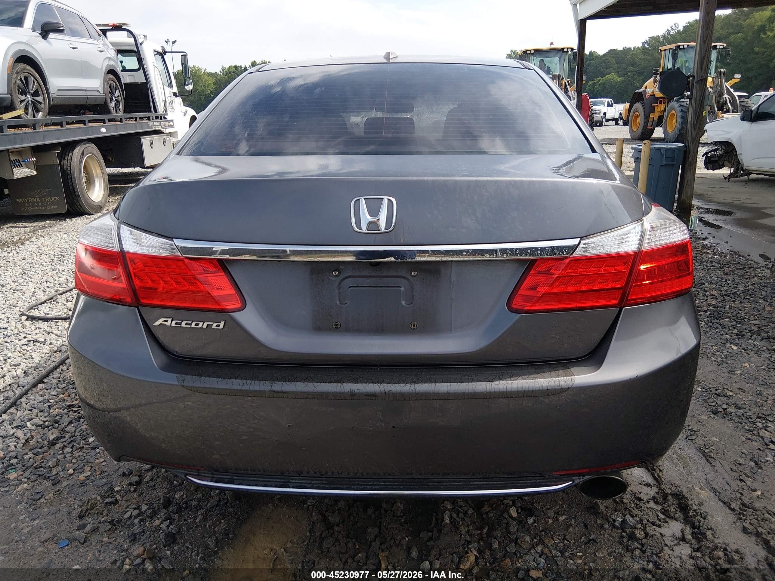 2013 Honda Accord Ex-l Серый vin: 1HGCR2F86DA048521