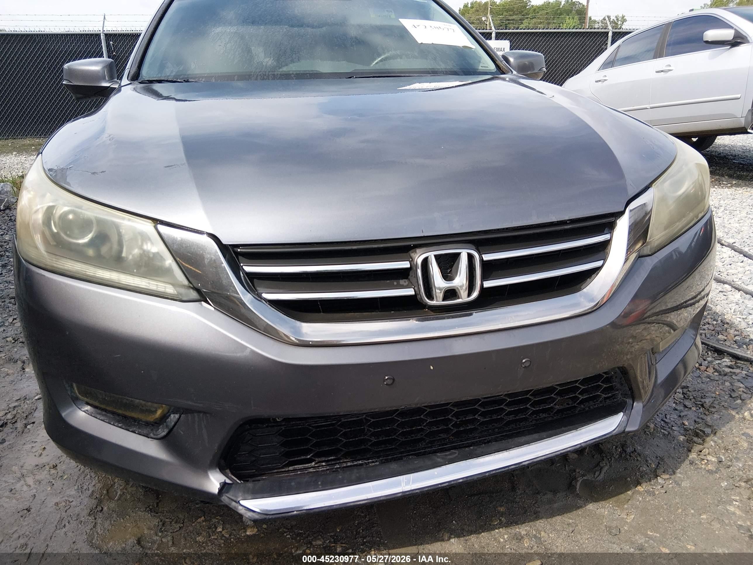 2013 Honda Accord Ex-l Серый vin: 1HGCR2F86DA048521