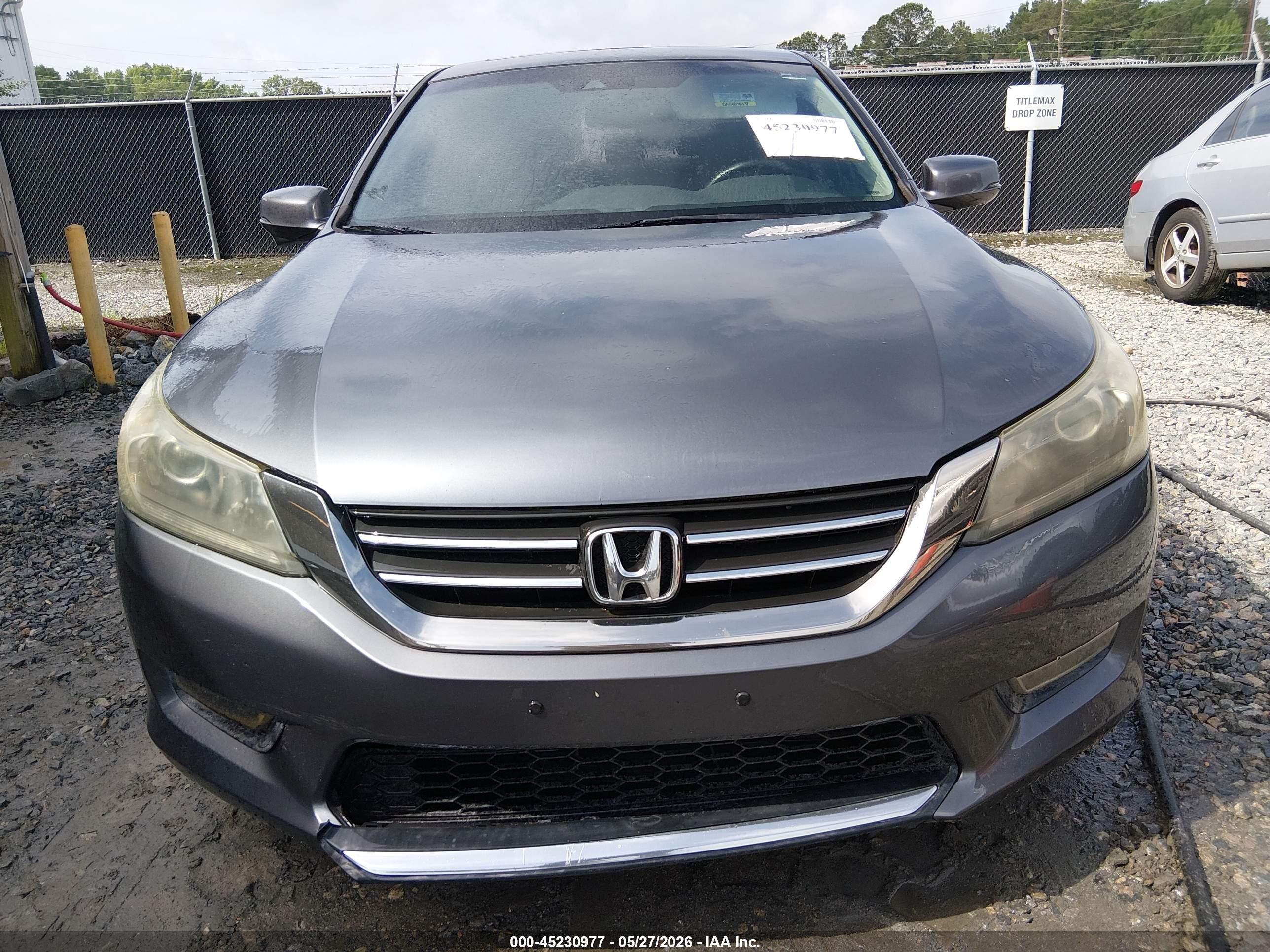 2013 Honda Accord Ex-l Серый vin: 1HGCR2F86DA048521