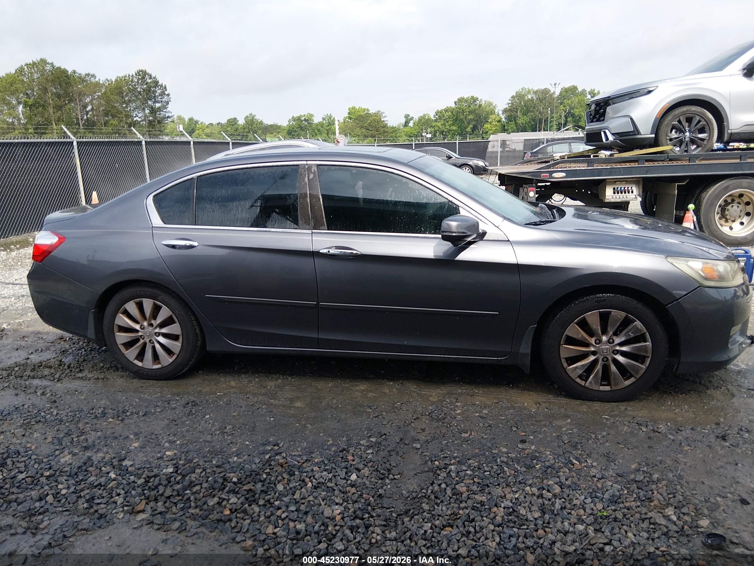 2013 Honda Accord Ex-l Серый vin: 1HGCR2F86DA048521