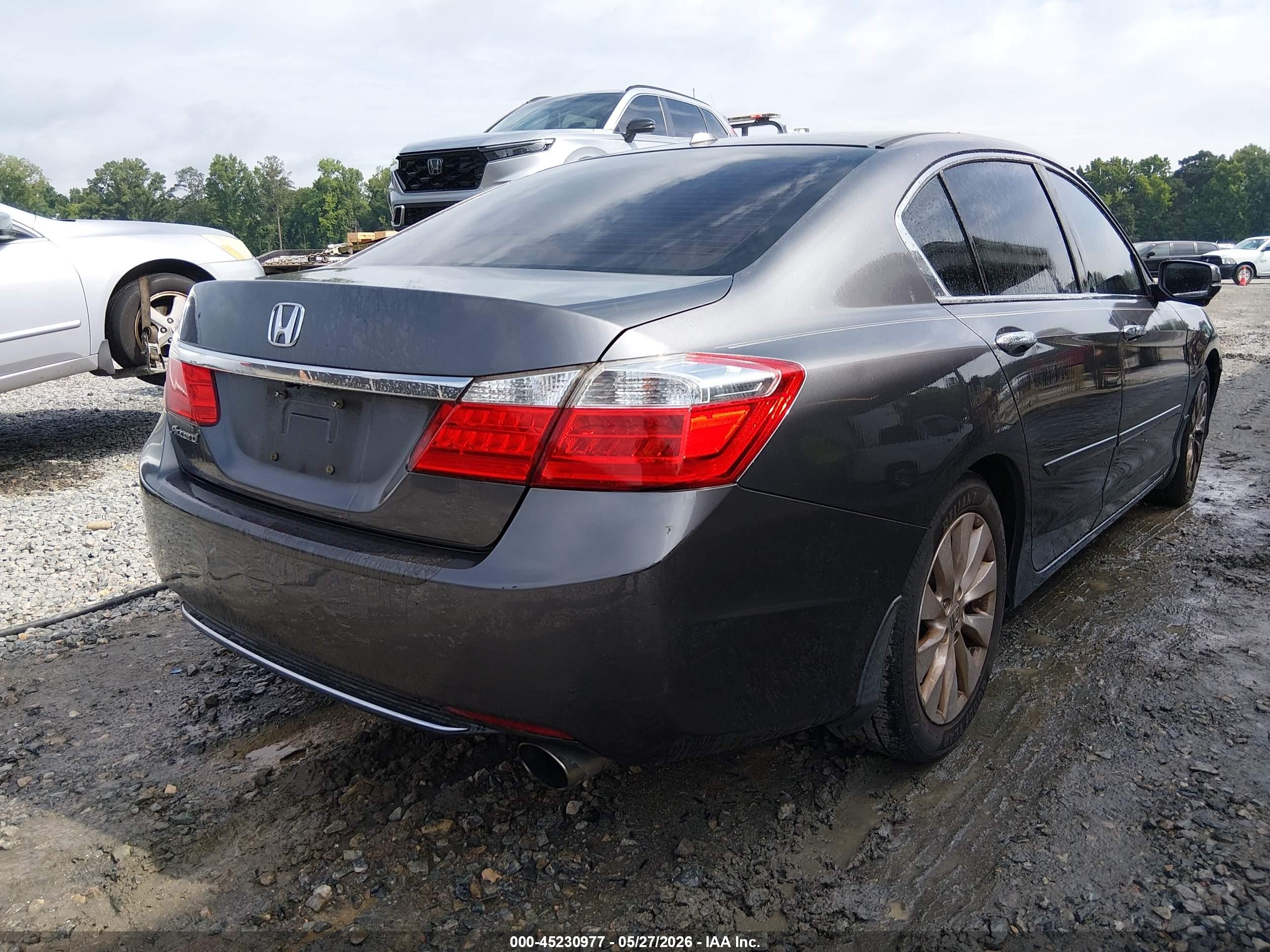 2013 Honda Accord Ex-l Серый vin: 1HGCR2F86DA048521