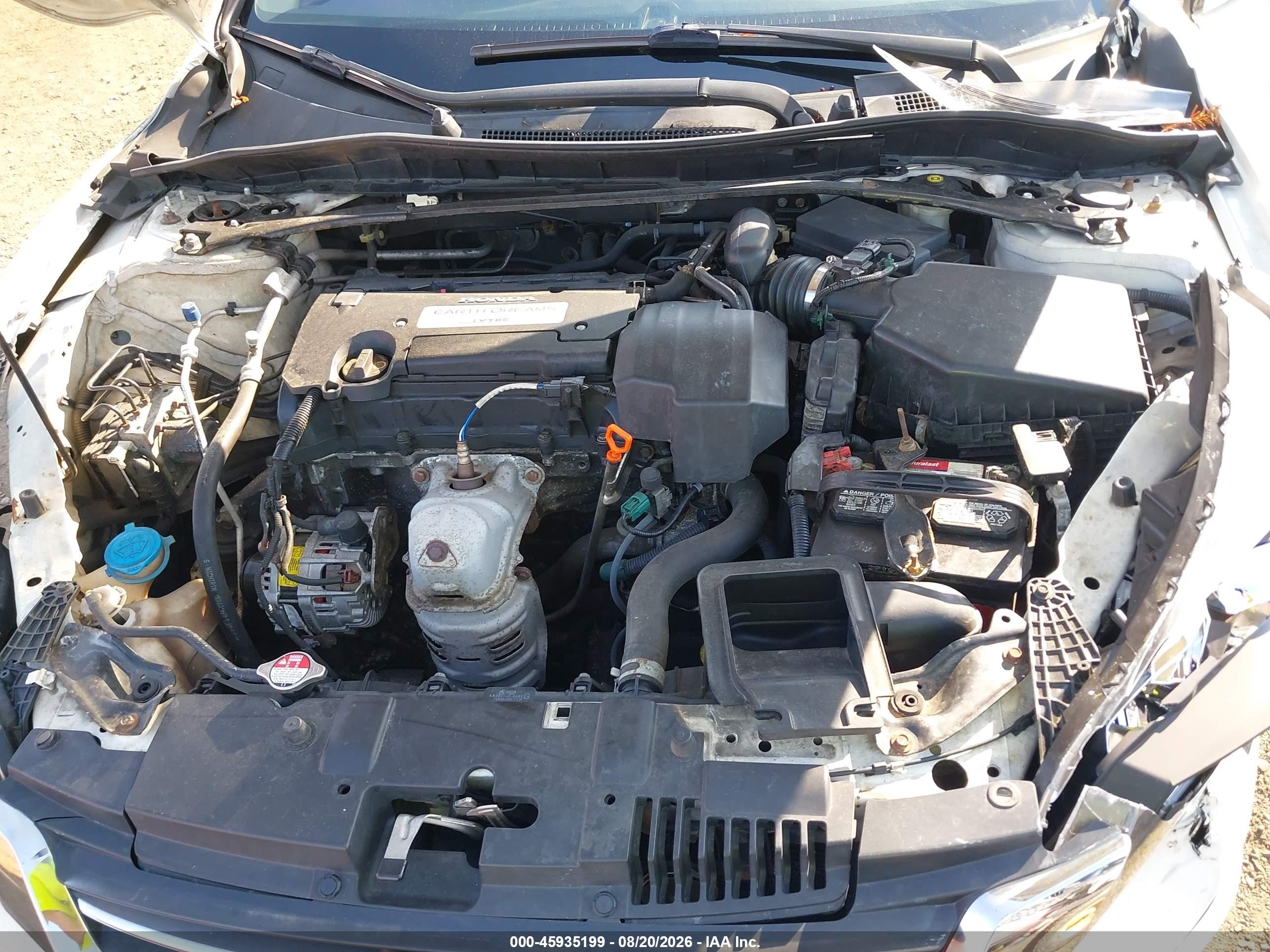 2013 Honda Accord Ex-l White vin: 1HGCR2F86DA058045