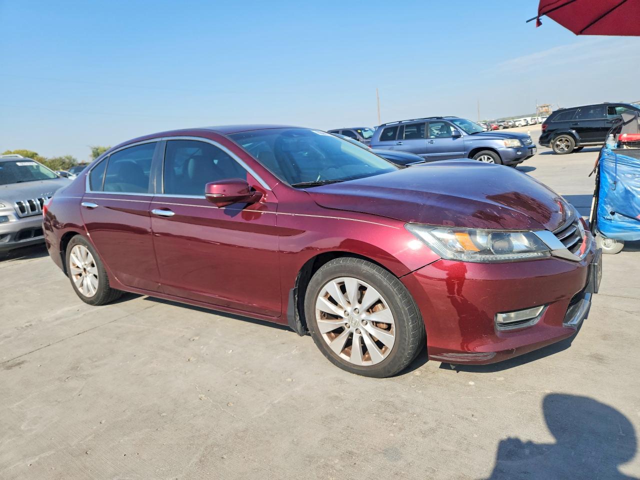 2013 Honda Accord Exl Maroon vin: 1HGCR2F86DA070101