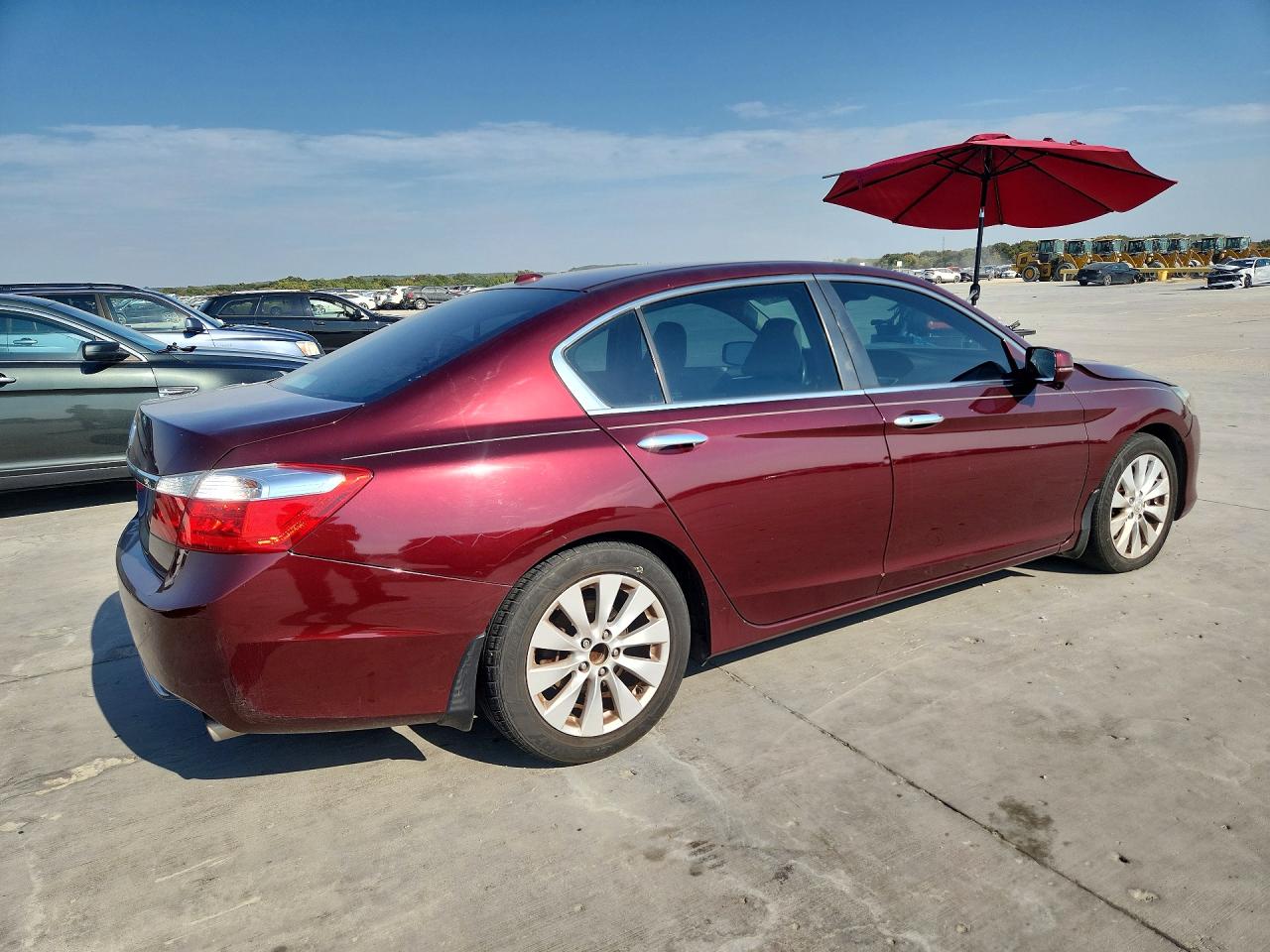 2013 Honda Accord Exl Maroon vin: 1HGCR2F86DA070101