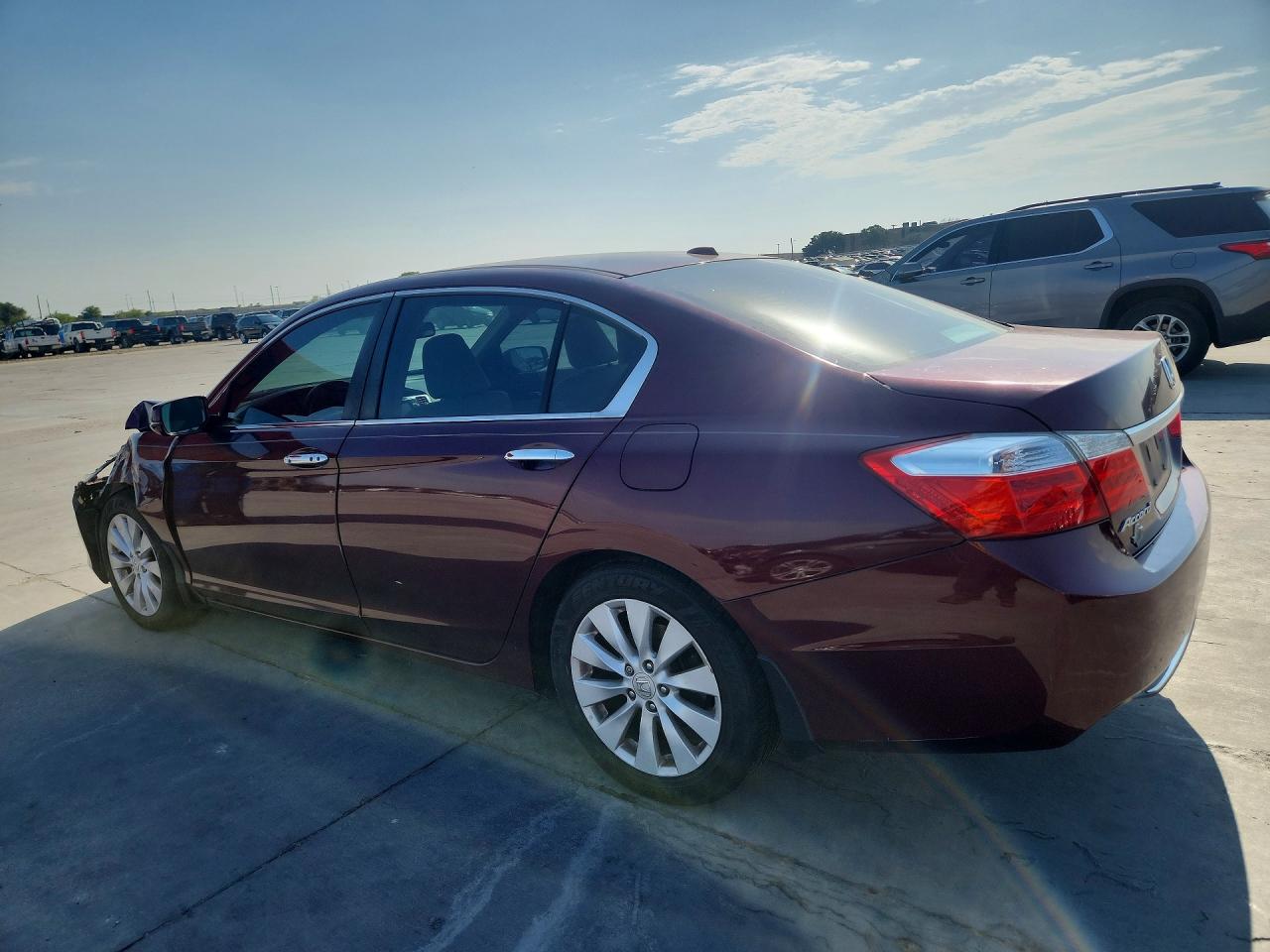 2013 Honda Accord Exl Maroon vin: 1HGCR2F86DA070101