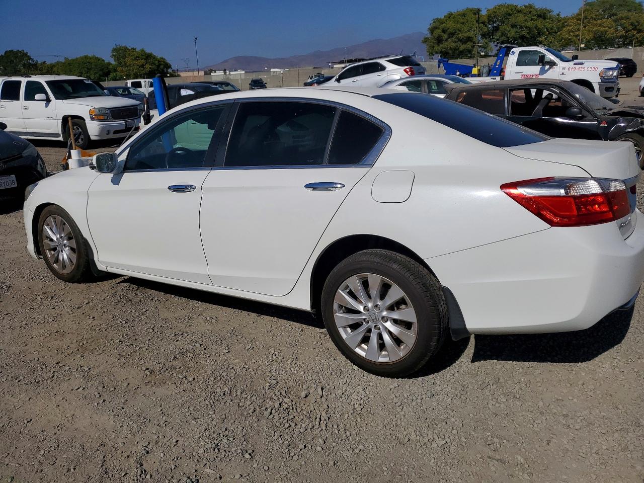 2013 Honda Accord Exl White vin: 1HGCR2F86DA075802