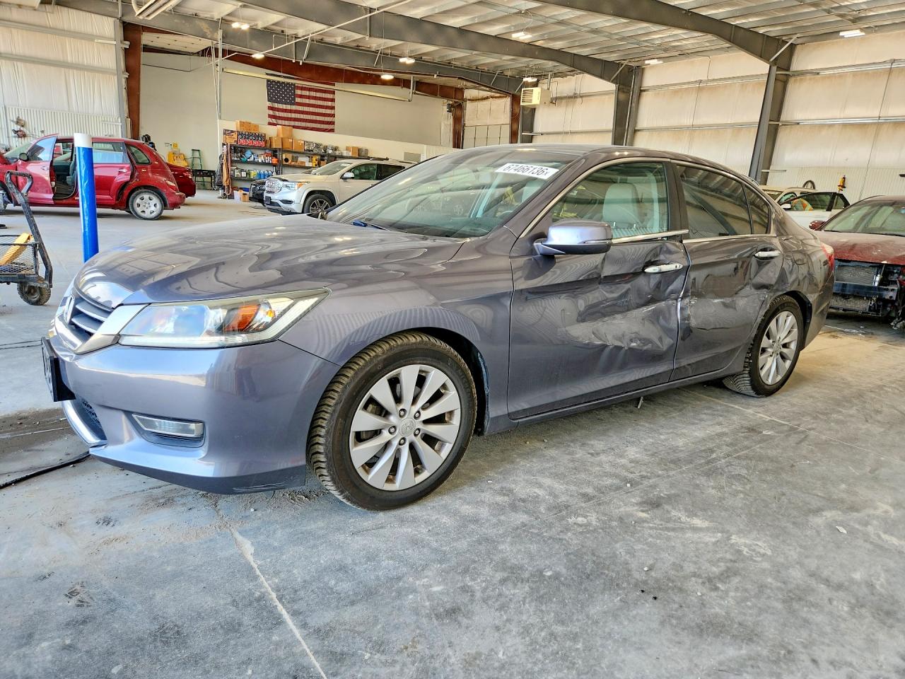 2013 Honda Accord Exl Серый vin: 1HGCR2F86DA079882