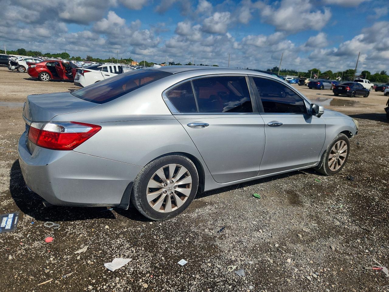 2013 Honda Accord Exl Silver vin: 1HGCR2F86DA088646