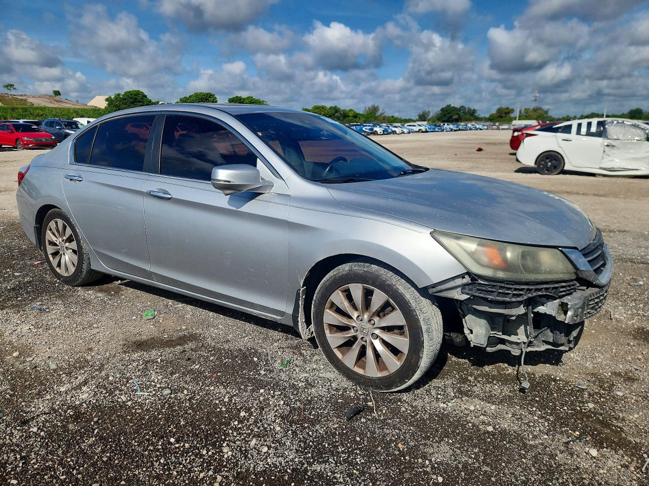 2013 Honda Accord Exl Silver vin: 1HGCR2F86DA088646