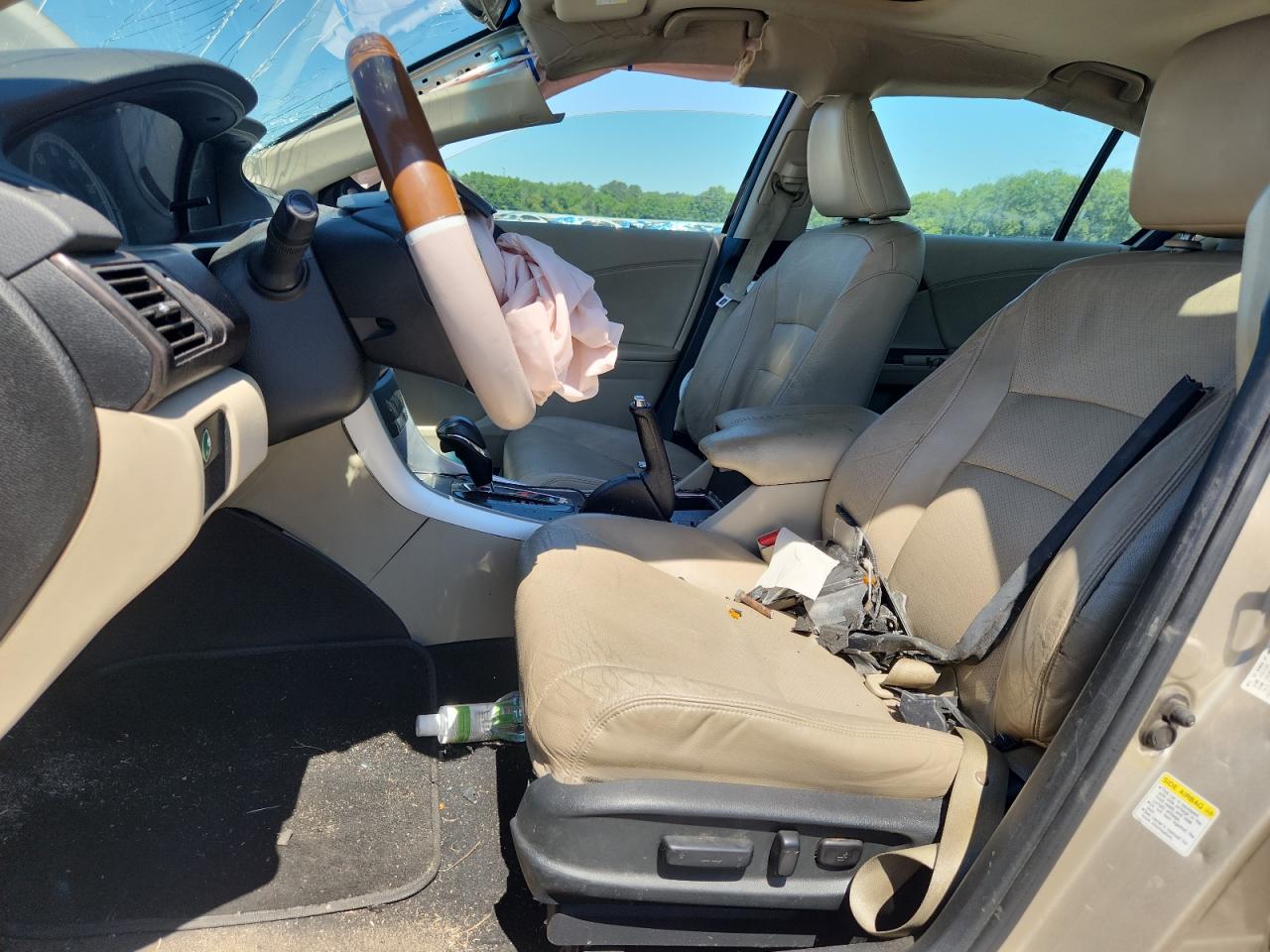 2013 Honda Accord Exl Cream vin: 1HGCR2F86DA123766