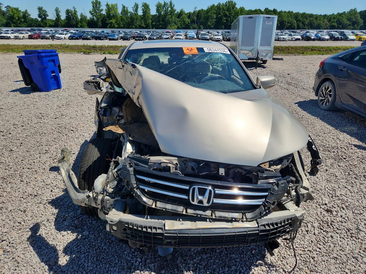 2013 Honda Accord Exl Cream vin: 1HGCR2F86DA123766