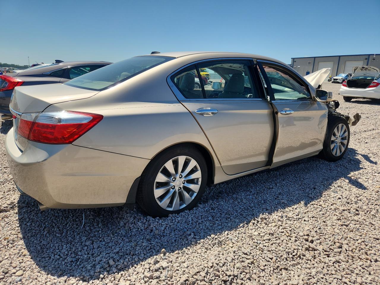2013 Honda Accord Exl Cream vin: 1HGCR2F86DA123766