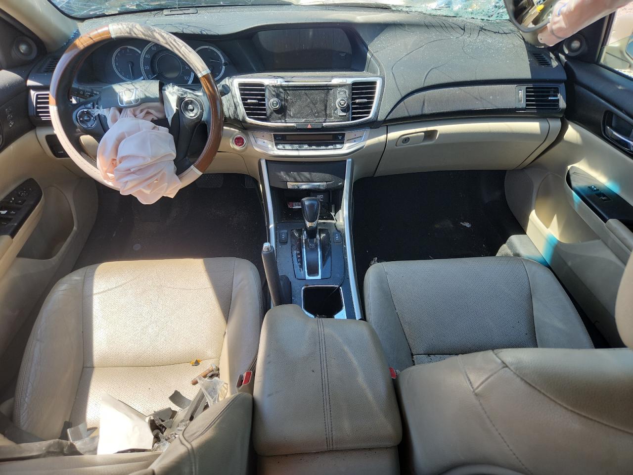 2013 Honda Accord Exl Cream vin: 1HGCR2F86DA123766