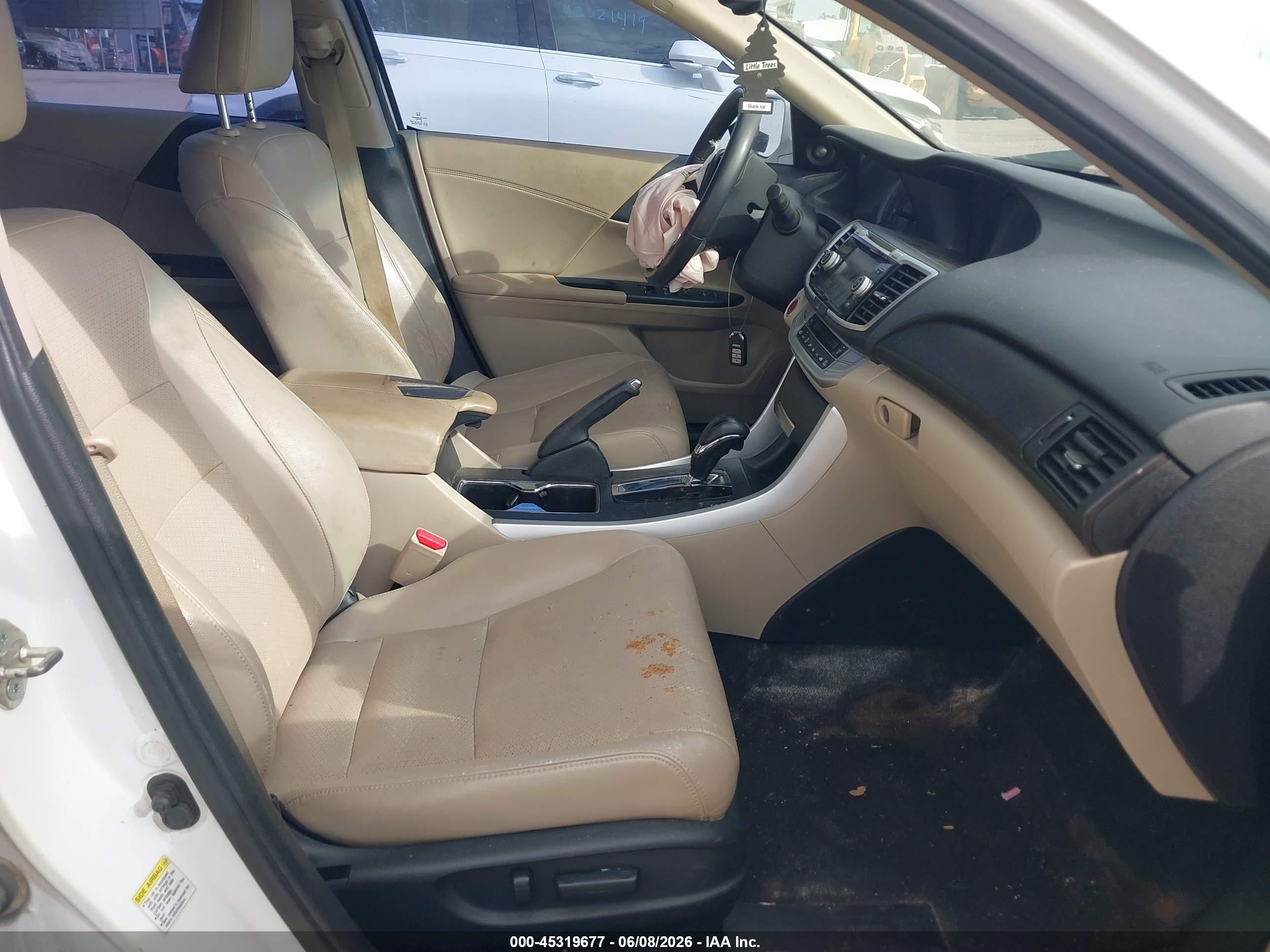 2013 Honda Accord Ex-l White vin: 1HGCR2F86DA125789