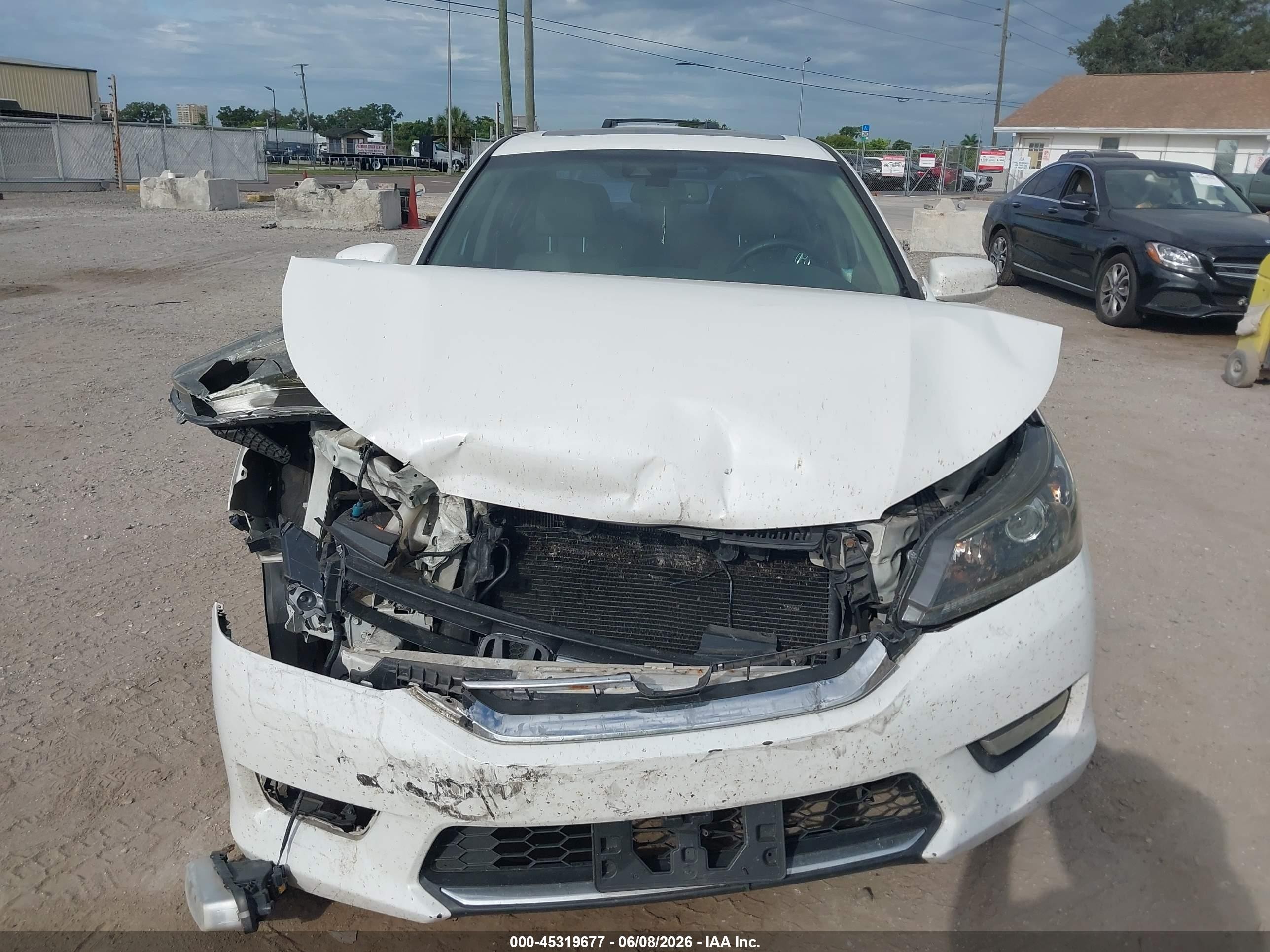 2013 Honda Accord Ex-l White vin: 1HGCR2F86DA125789