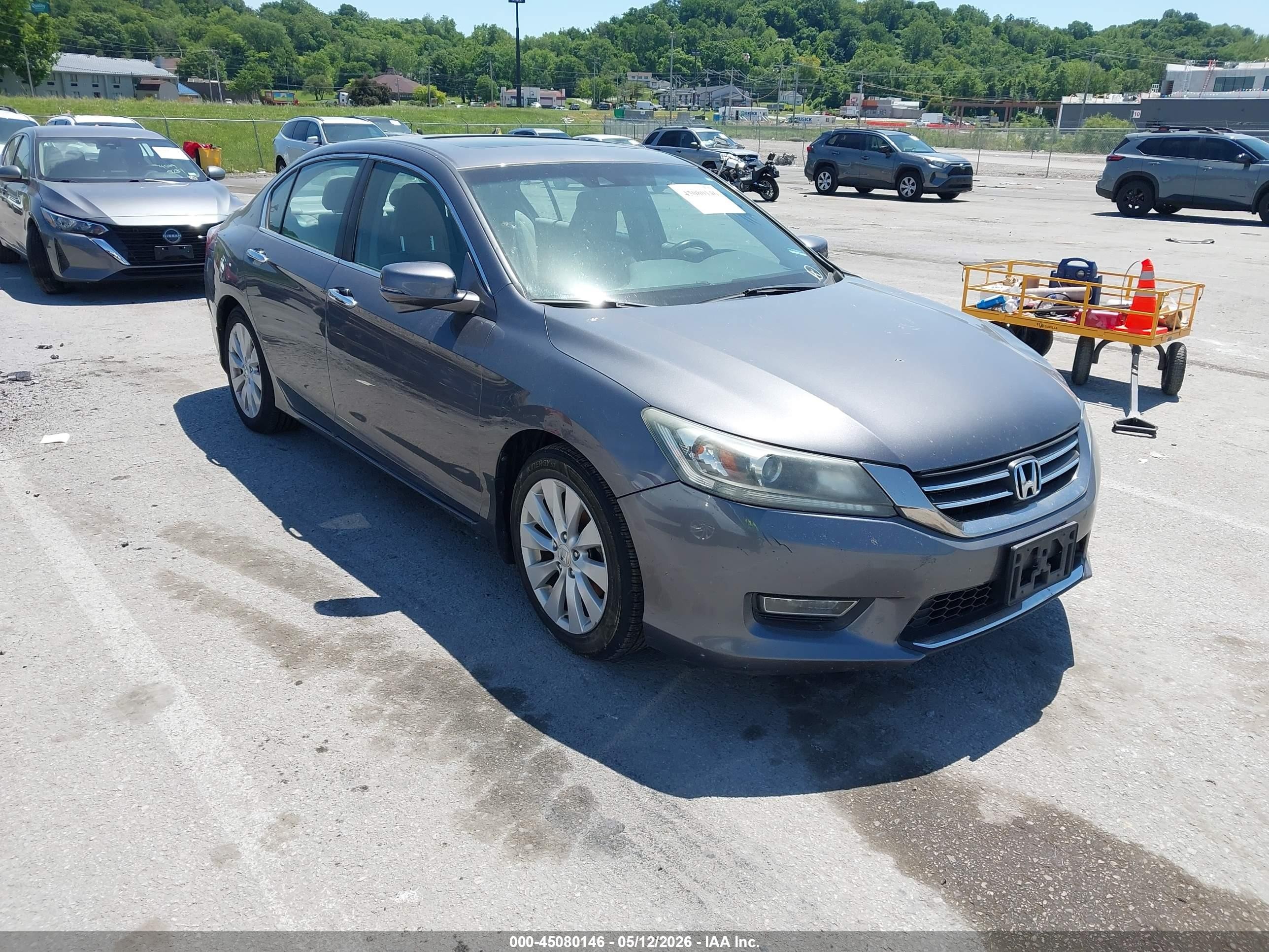 2013 Honda Accord Ex-l Gray vin: 1HGCR2F86DA134038