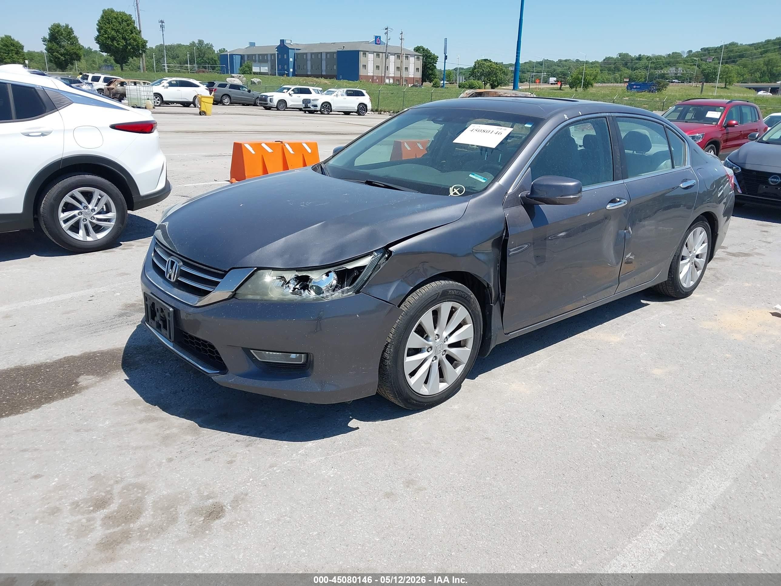 2013 Honda Accord Ex-l Gray vin: 1HGCR2F86DA134038