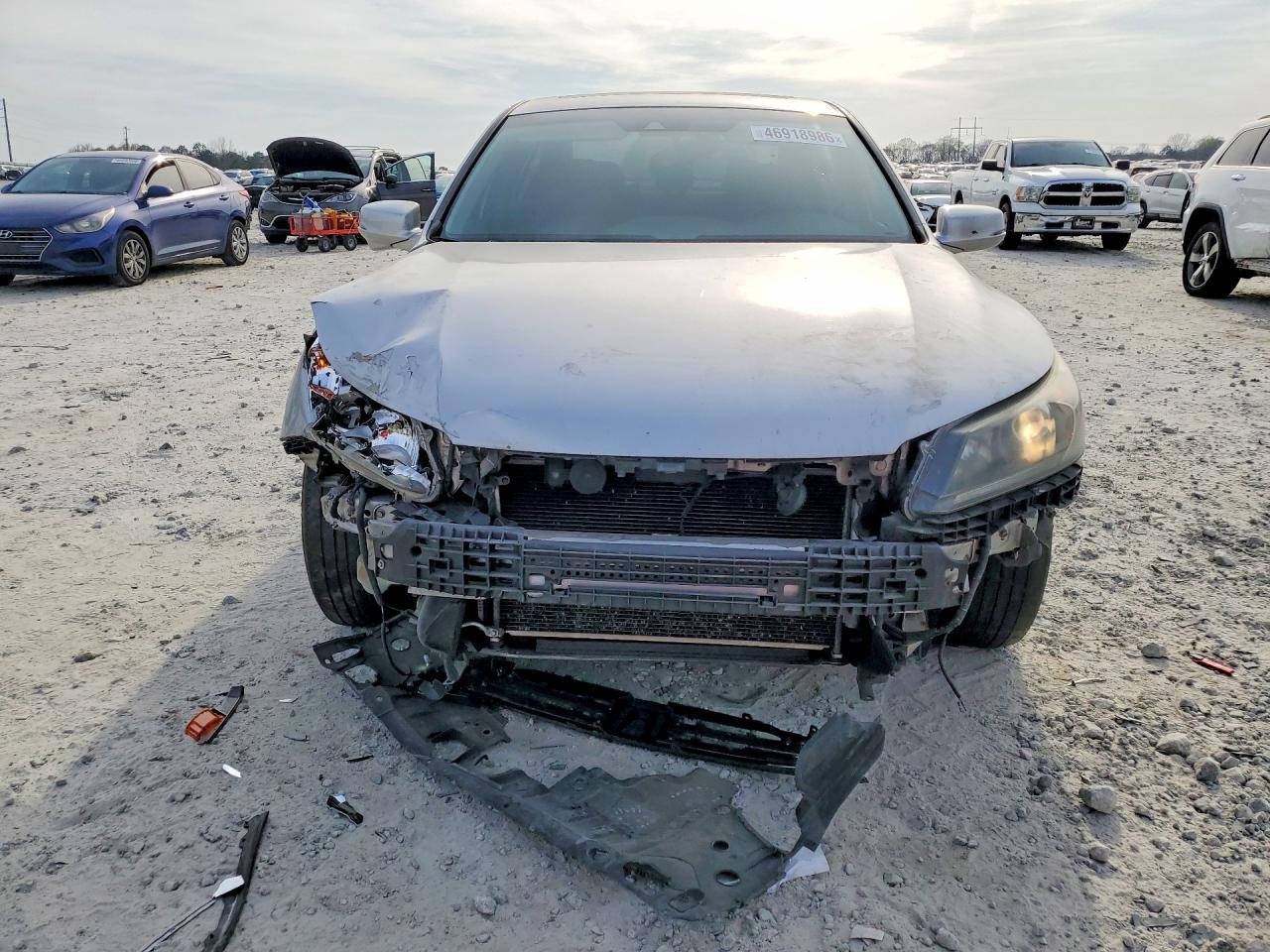 2013 Honda Accord Exl Silver vin: 1HGCR2F86DA136842
