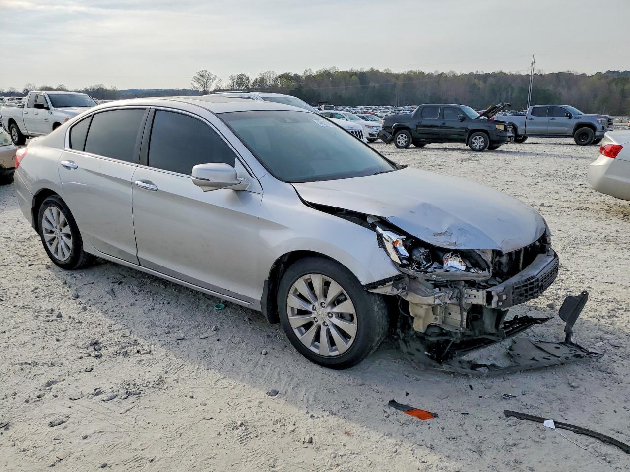 2013 Honda Accord Exl Silver vin: 1HGCR2F86DA136842