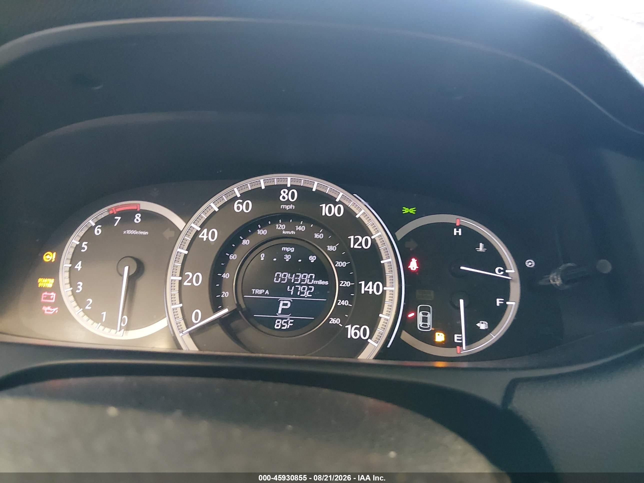 2013 Honda Accord Ex-l Burgundy vin: 1HGCR2F86DA143905