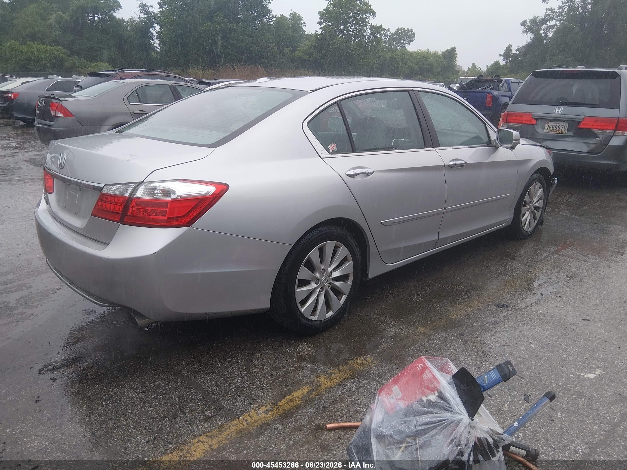 2013 Honda Accord Ex-l Серебряный vin: 1HGCR2F86DA169002