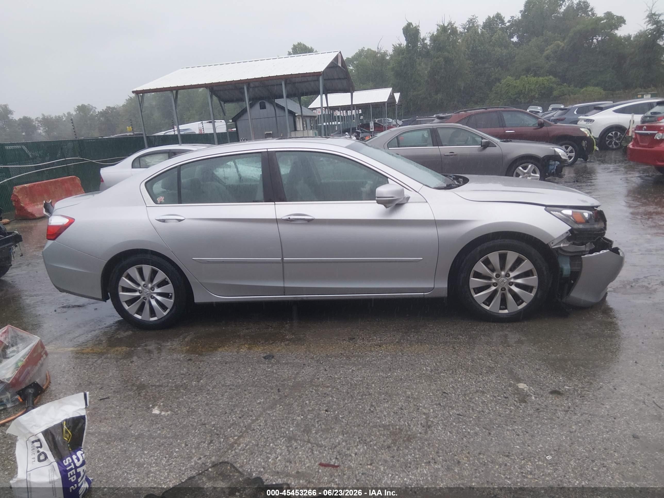 2013 Honda Accord Ex-l Серебряный vin: 1HGCR2F86DA169002
