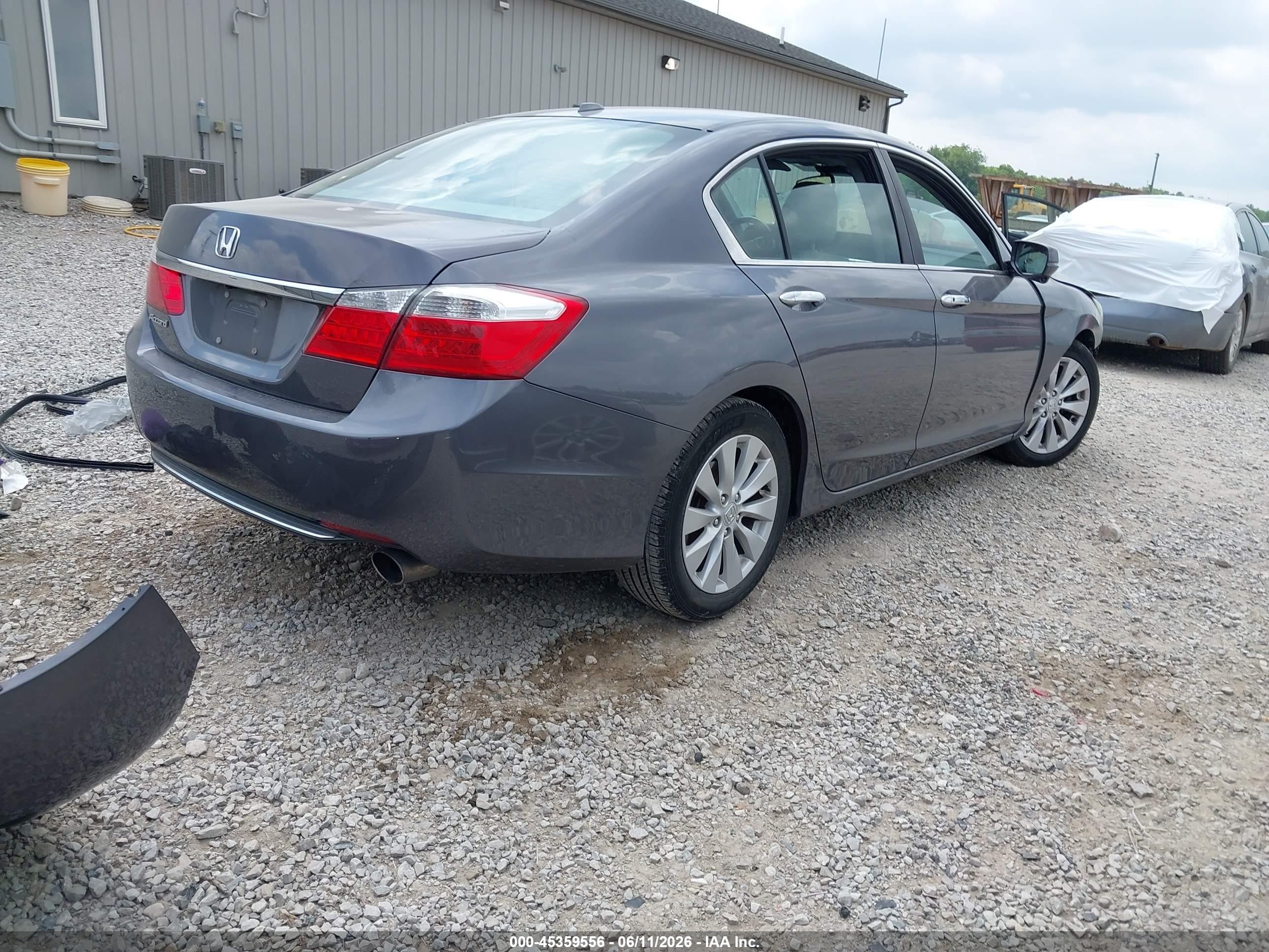 2013 Honda Accord Ex-l Gray vin: 1HGCR2F86DA170411
