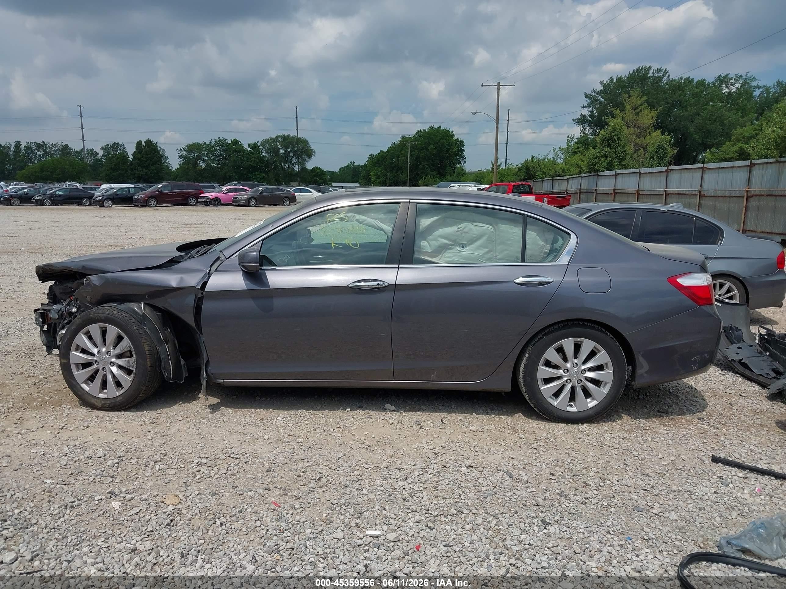 2013 Honda Accord Ex-l Gray vin: 1HGCR2F86DA170411