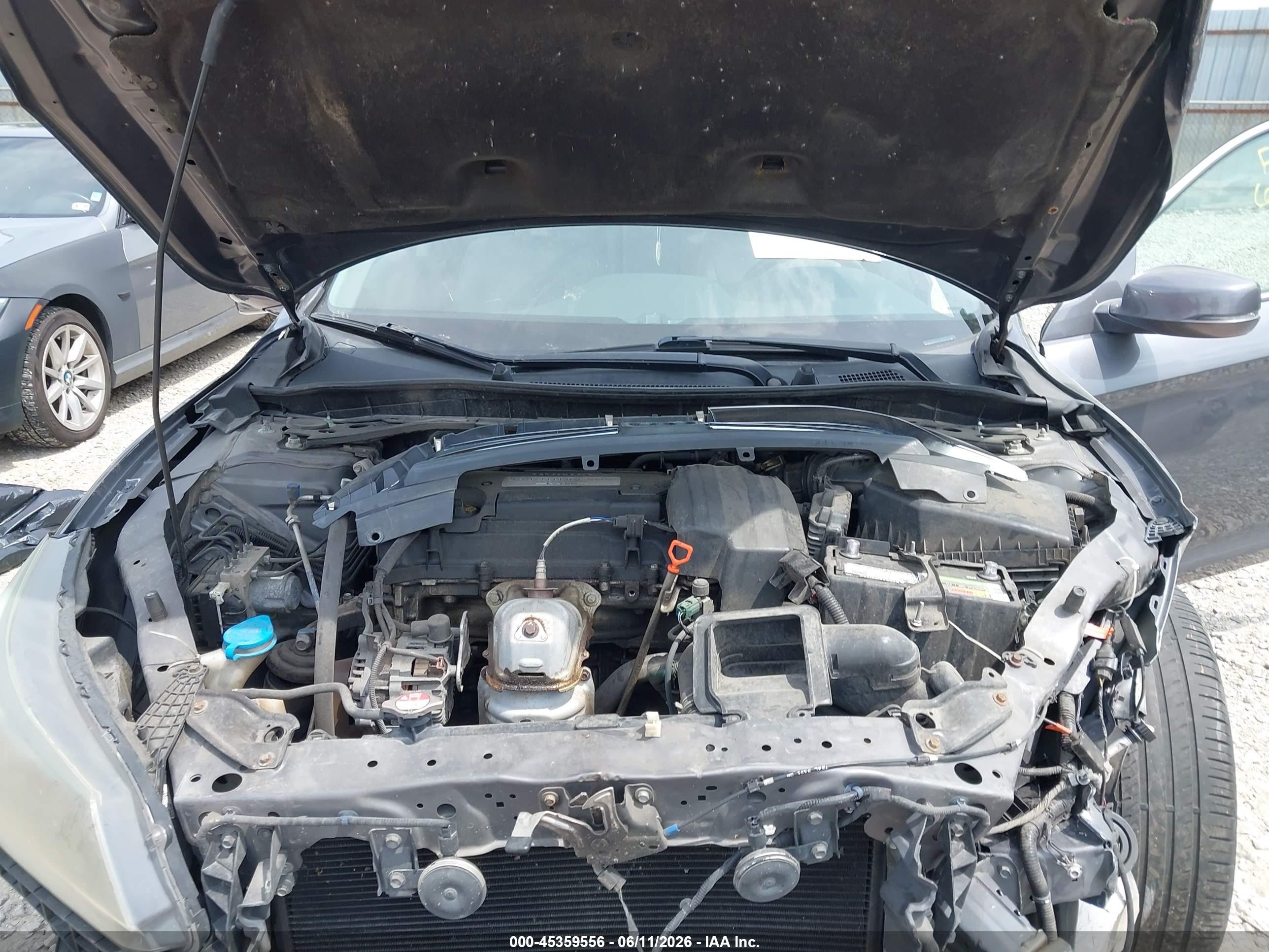 2013 Honda Accord Ex-l Gray vin: 1HGCR2F86DA170411