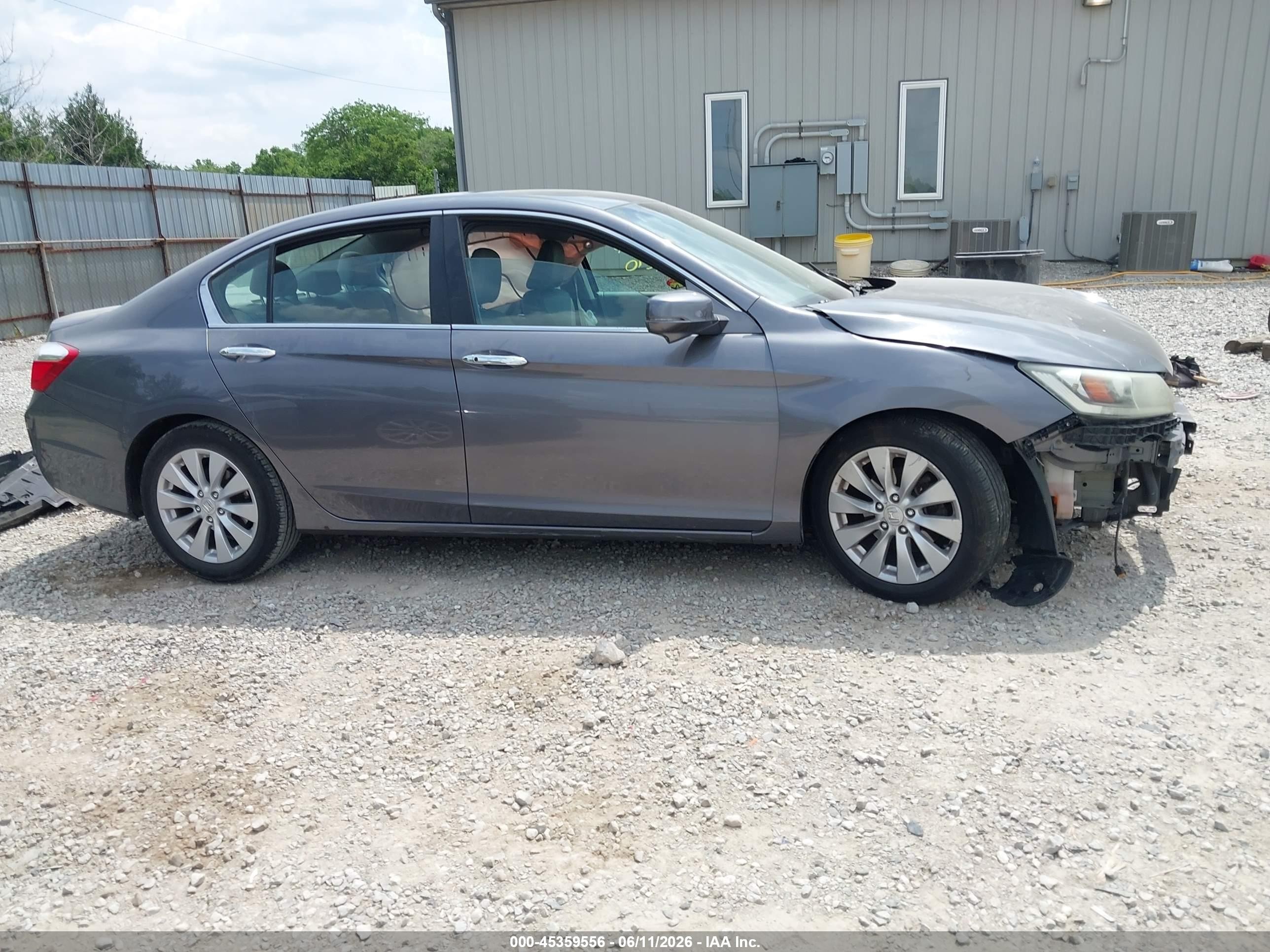 2013 Honda Accord Ex-l Gray vin: 1HGCR2F86DA170411