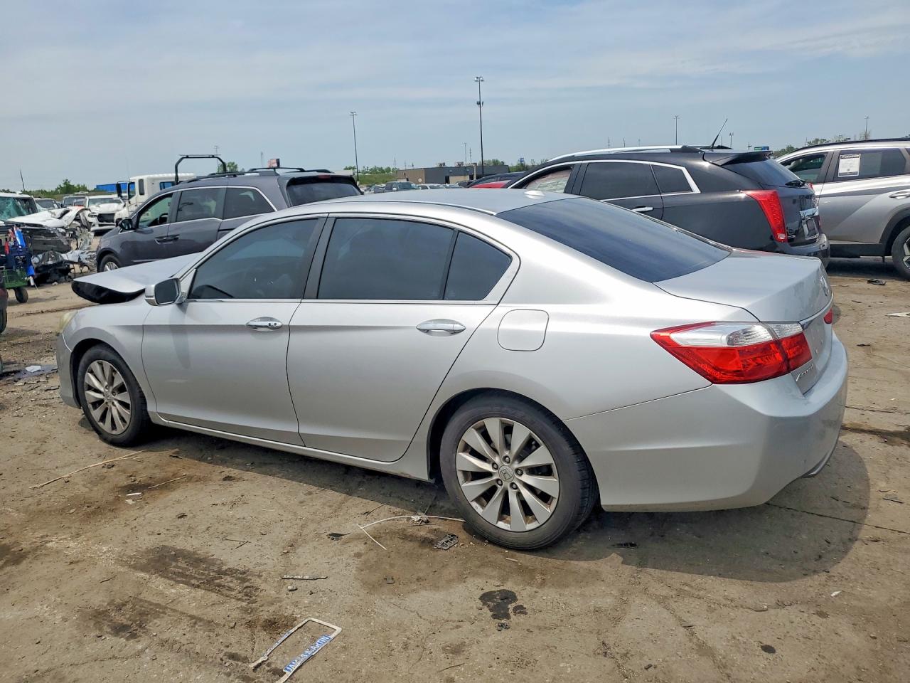2013 Honda Accord Exl Silver vin: 1HGCR2F86DA183532