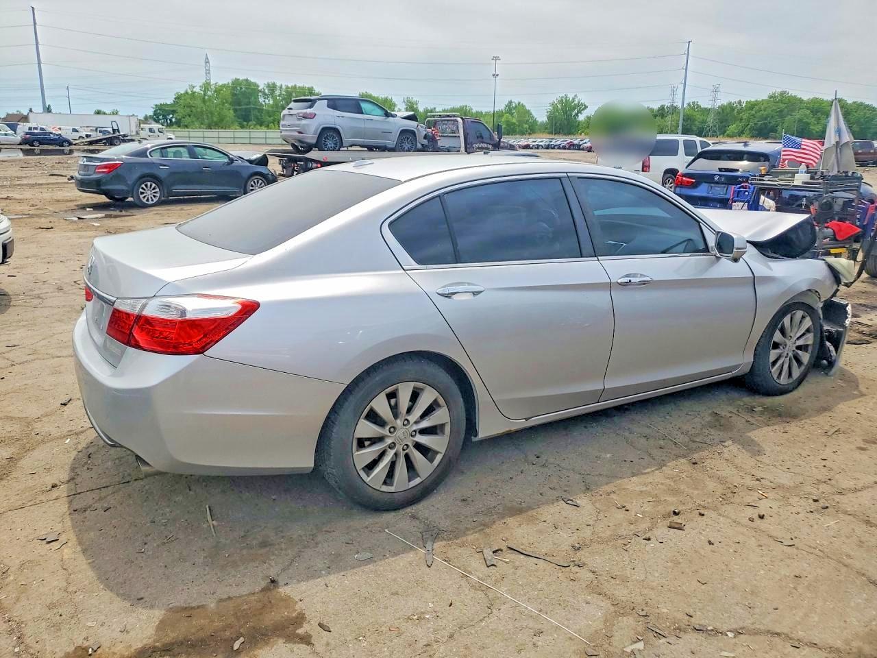 2013 Honda Accord Exl Silver vin: 1HGCR2F86DA183532