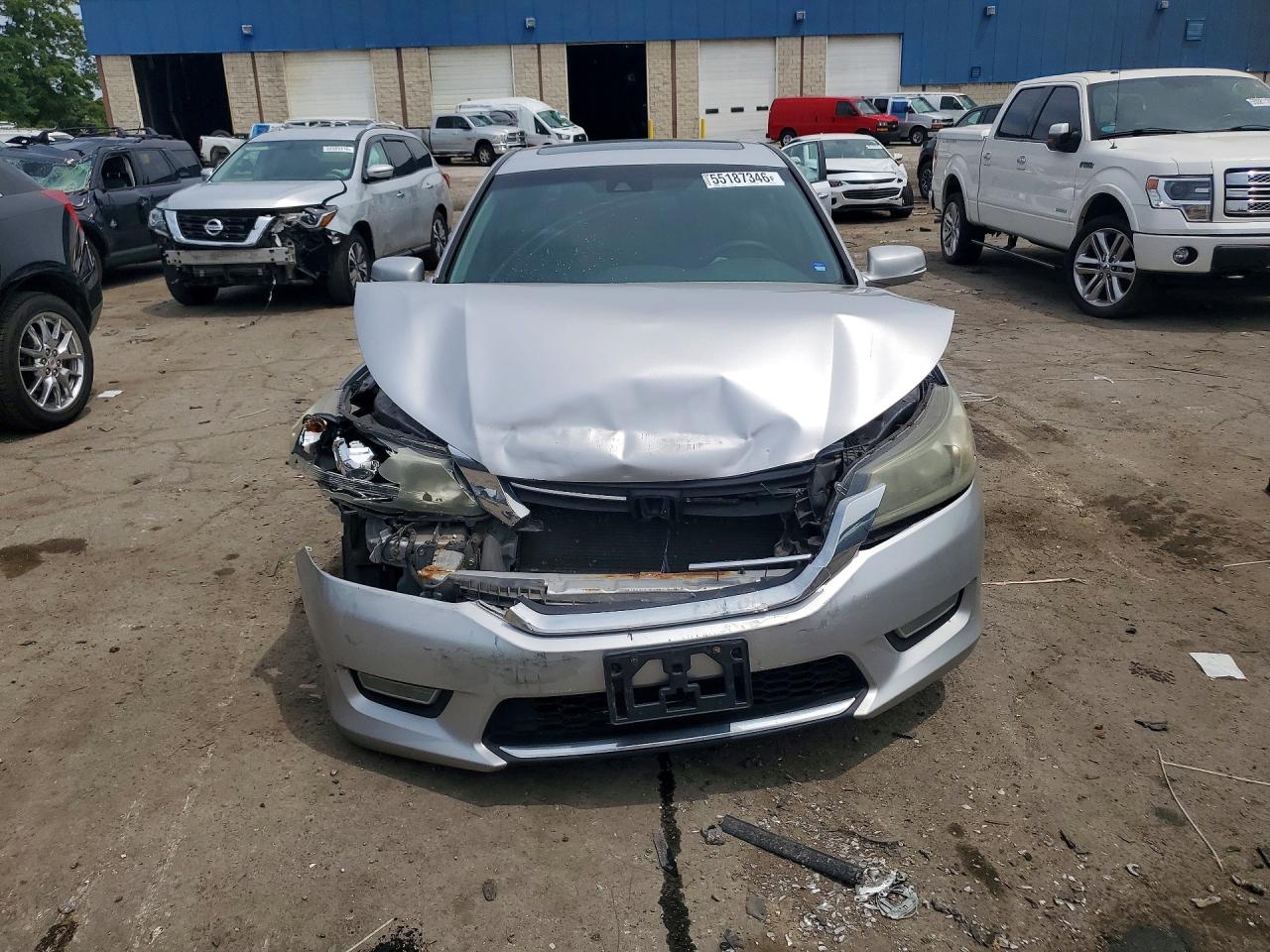 2013 Honda Accord Exl Silver vin: 1HGCR2F86DA183532