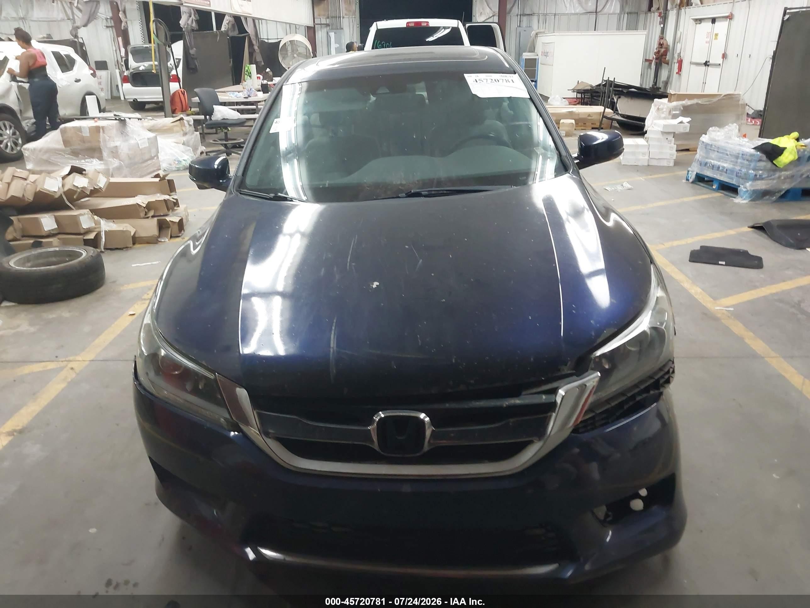 2013 Honda Accord Ex-l Blue vin: 1HGCR2F86DA183546