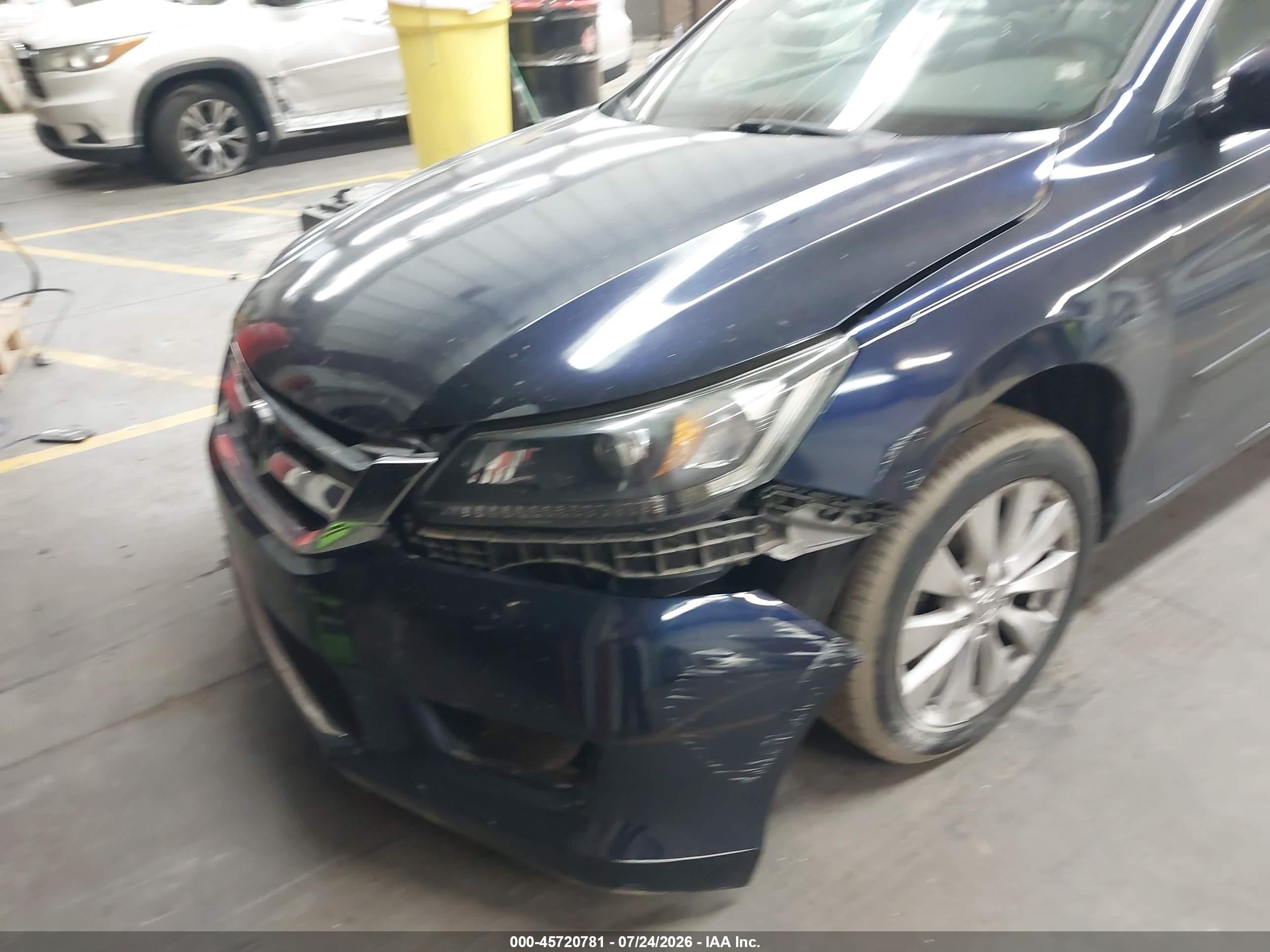 2013 Honda Accord Ex-l Blue vin: 1HGCR2F86DA183546